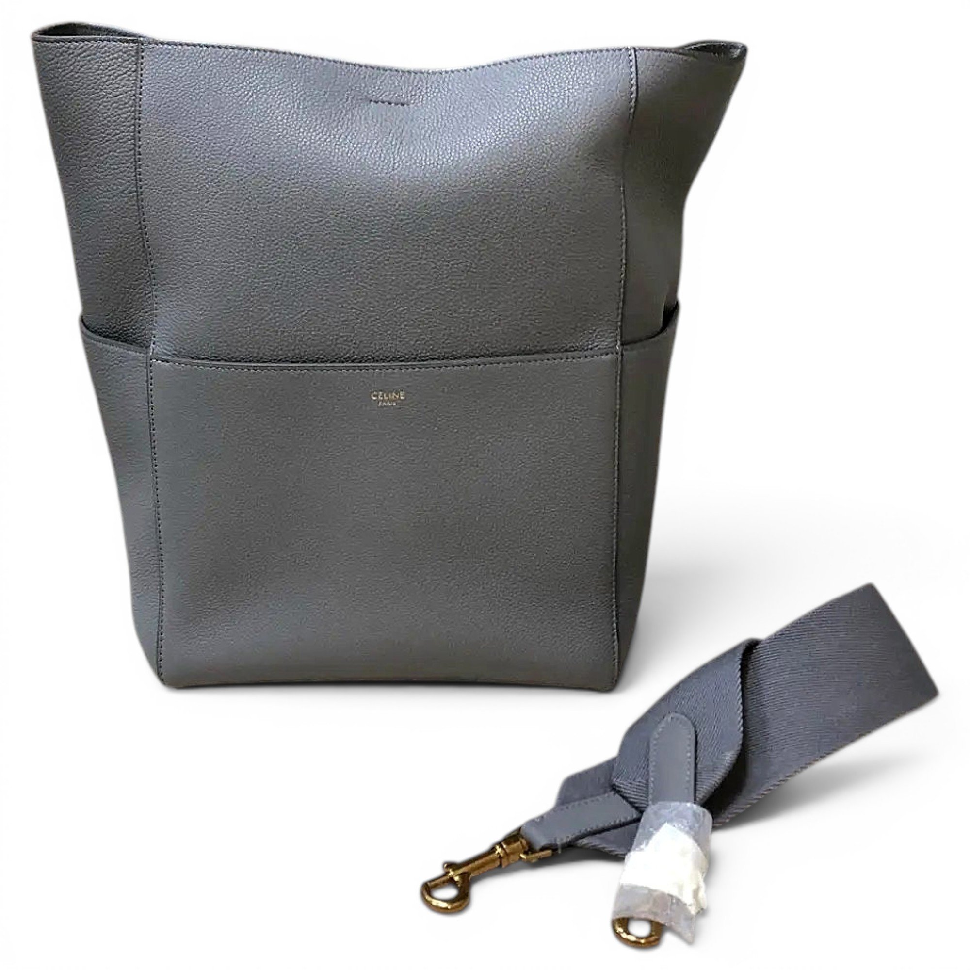Seau Sangle leather handbag