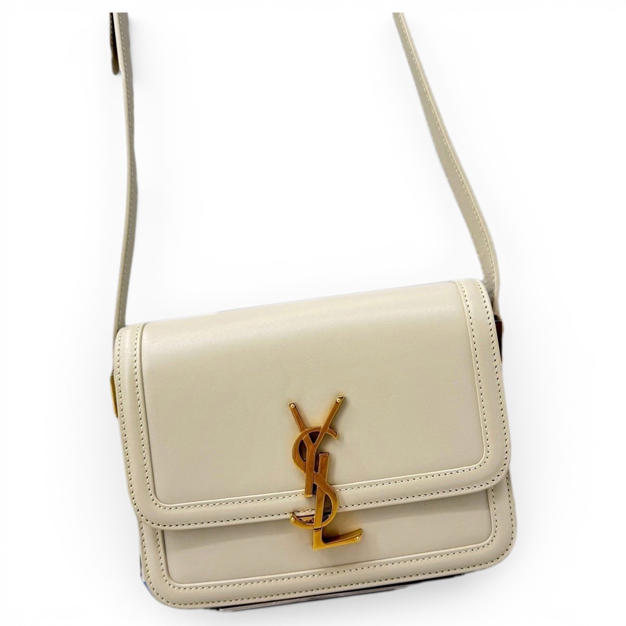 Solférino leather handbag