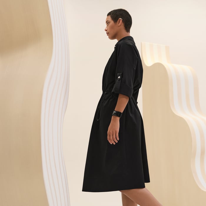 Noir Shirt Dress