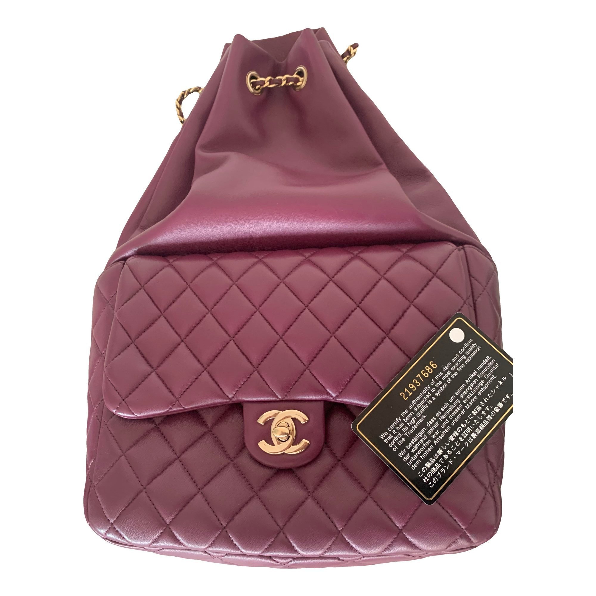 Leather backpack