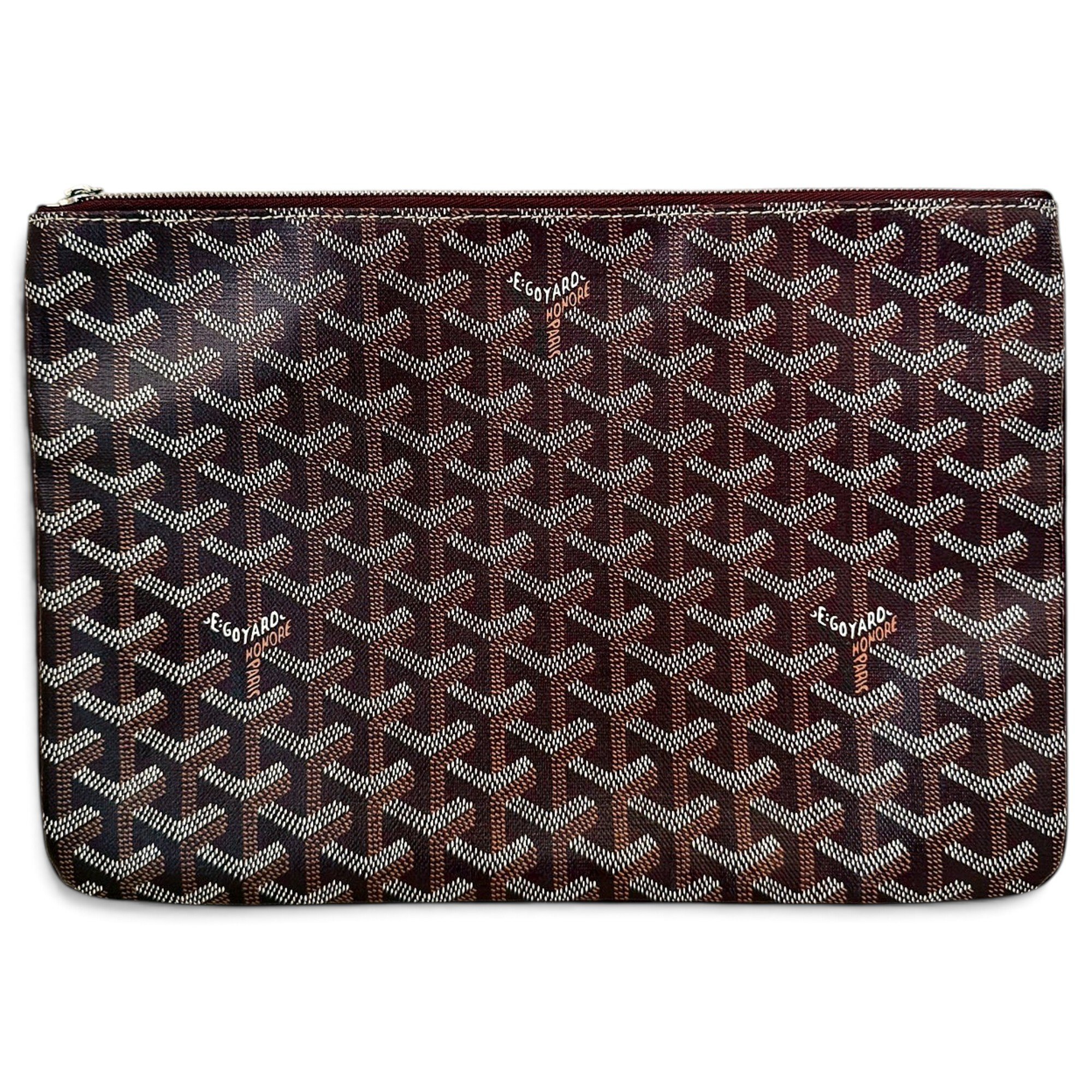 Goyard Sénat cloth clutch bag