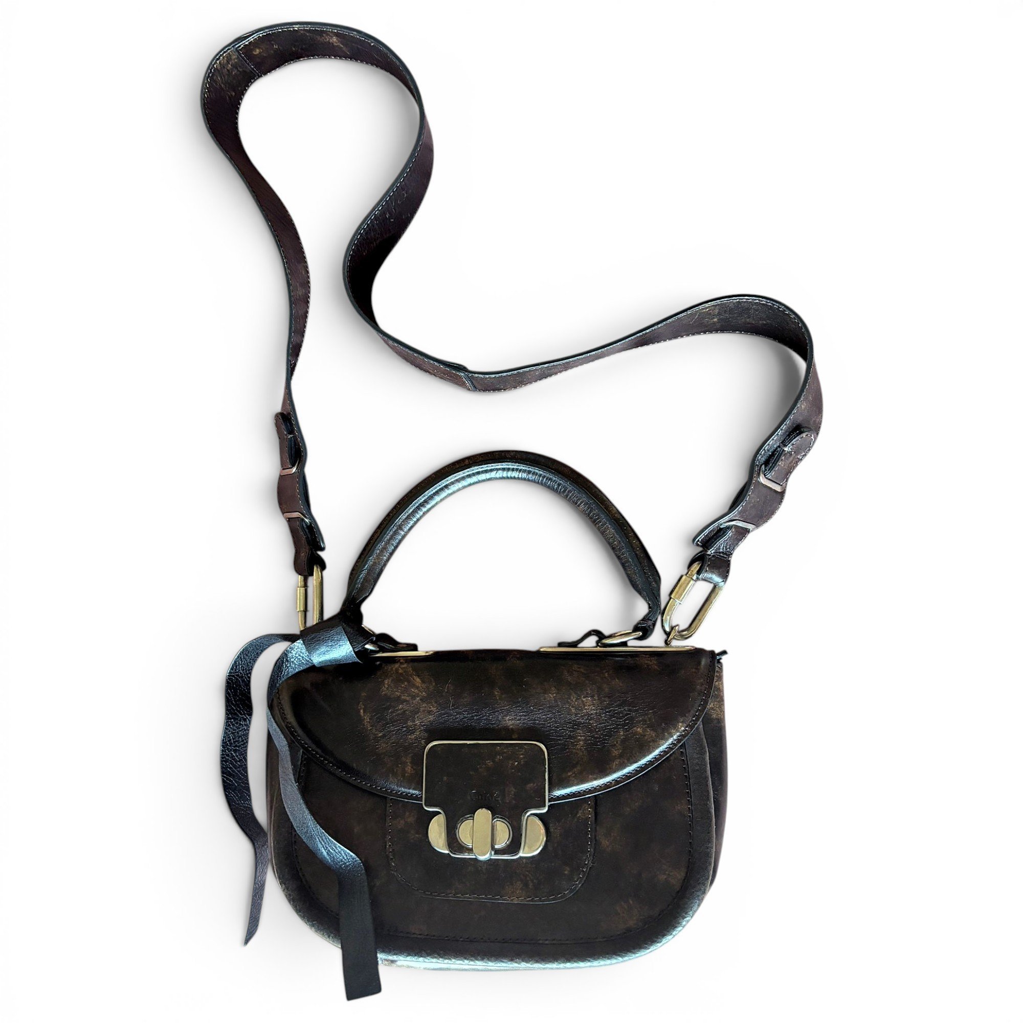 Leather handbag