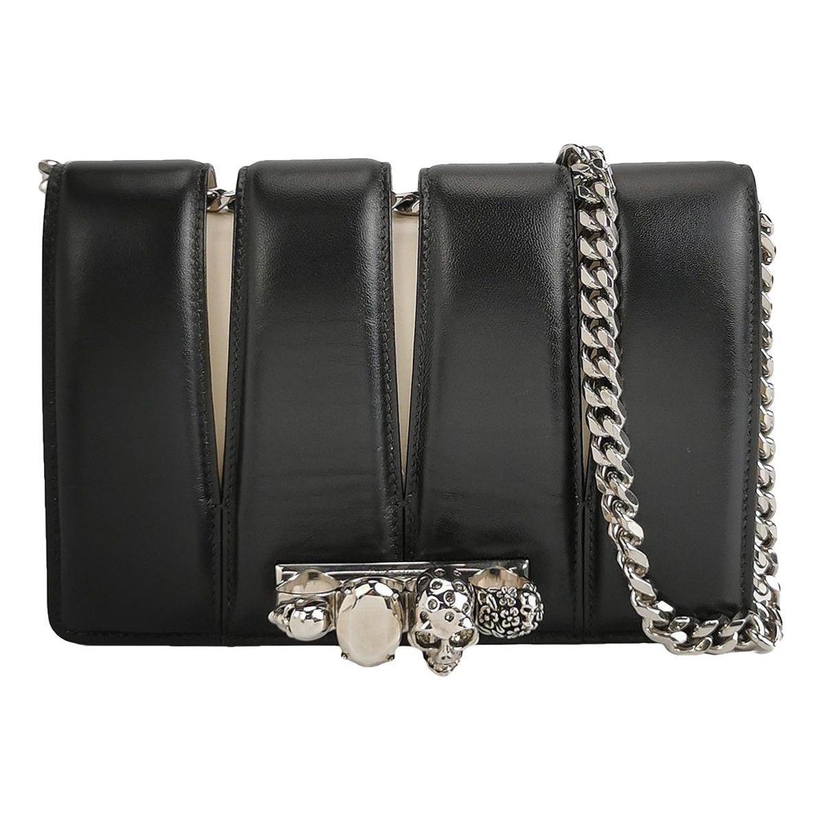 Alexander McQueen Knuckle leather handbag