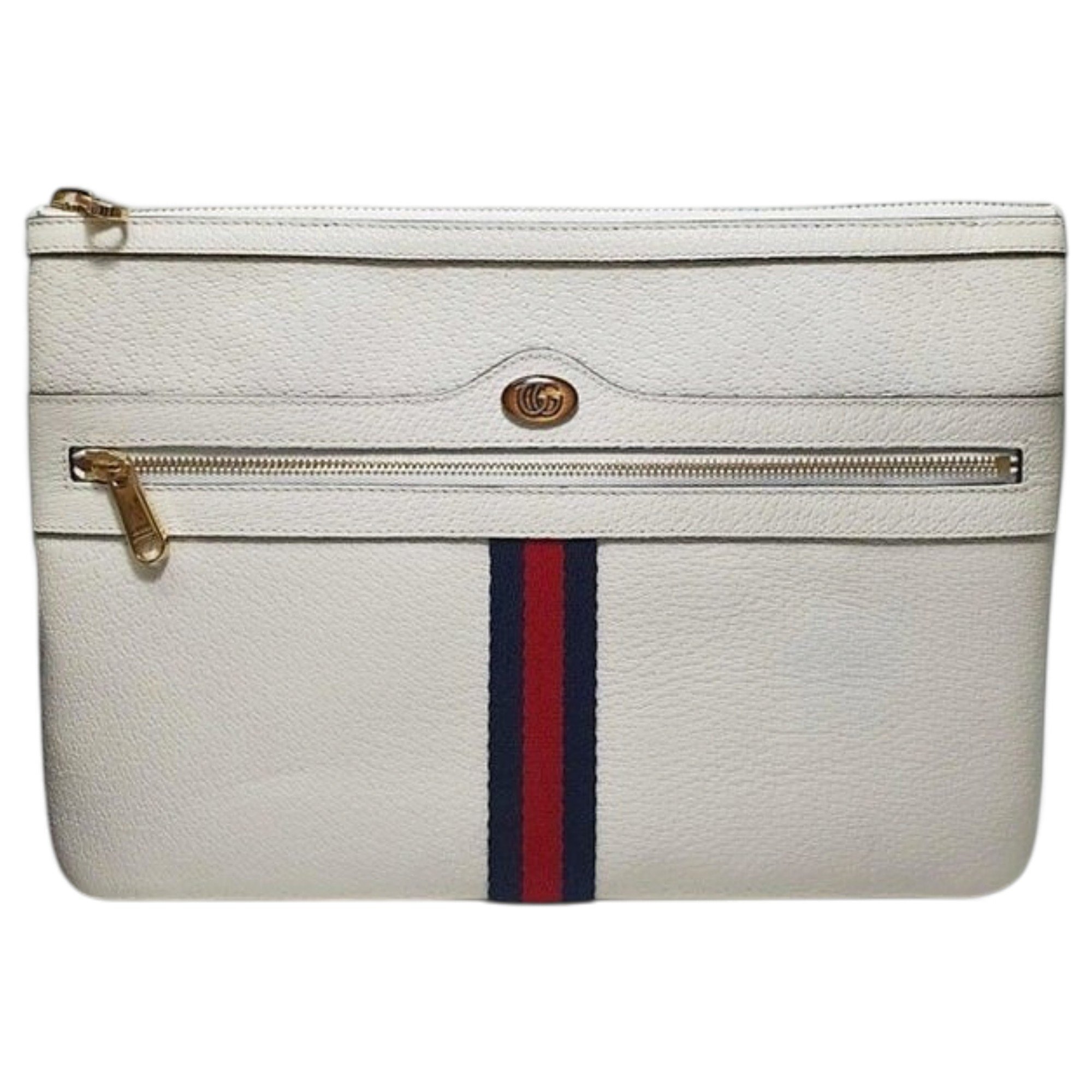 Ophidia leather clutch bag