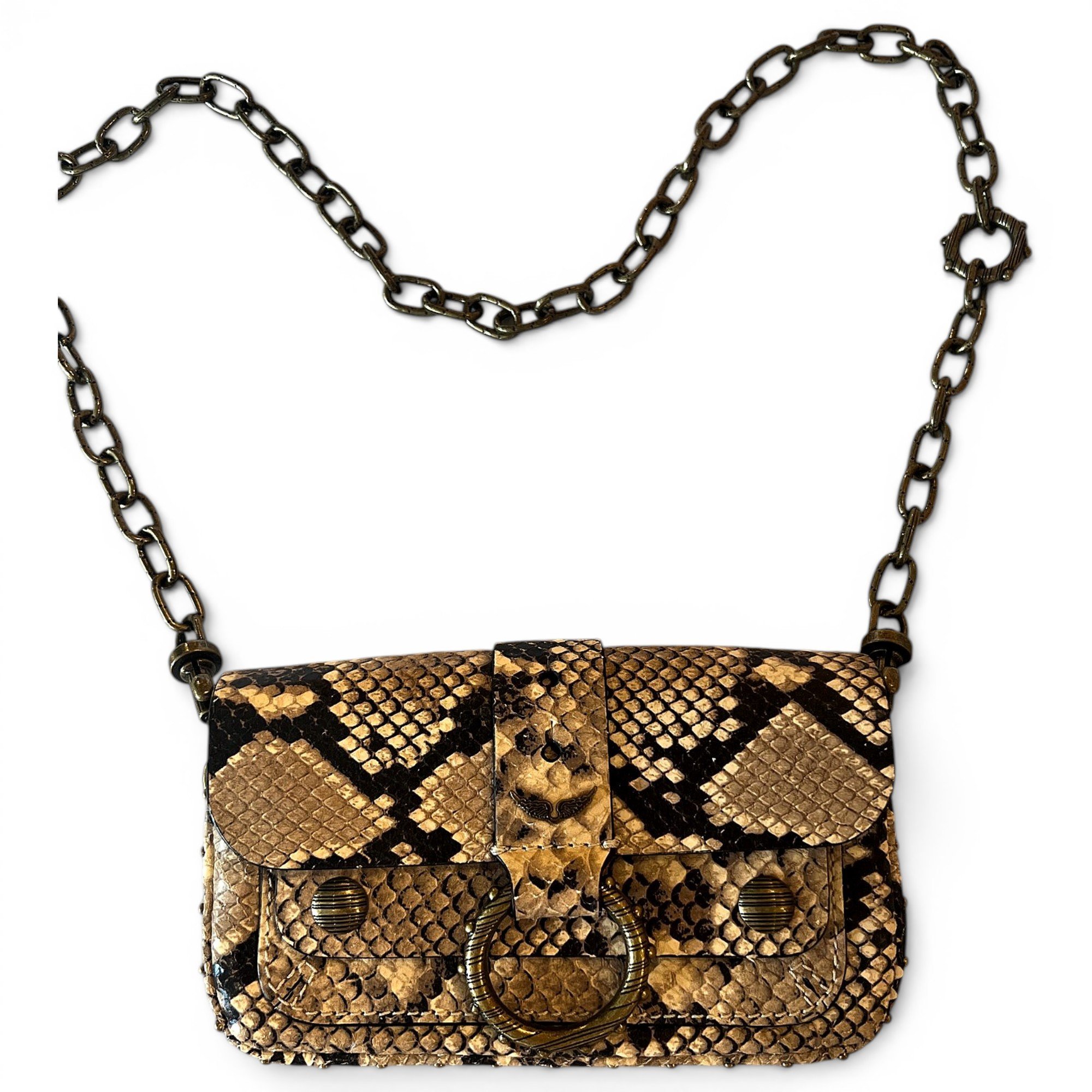 Rock leather crossbody bag