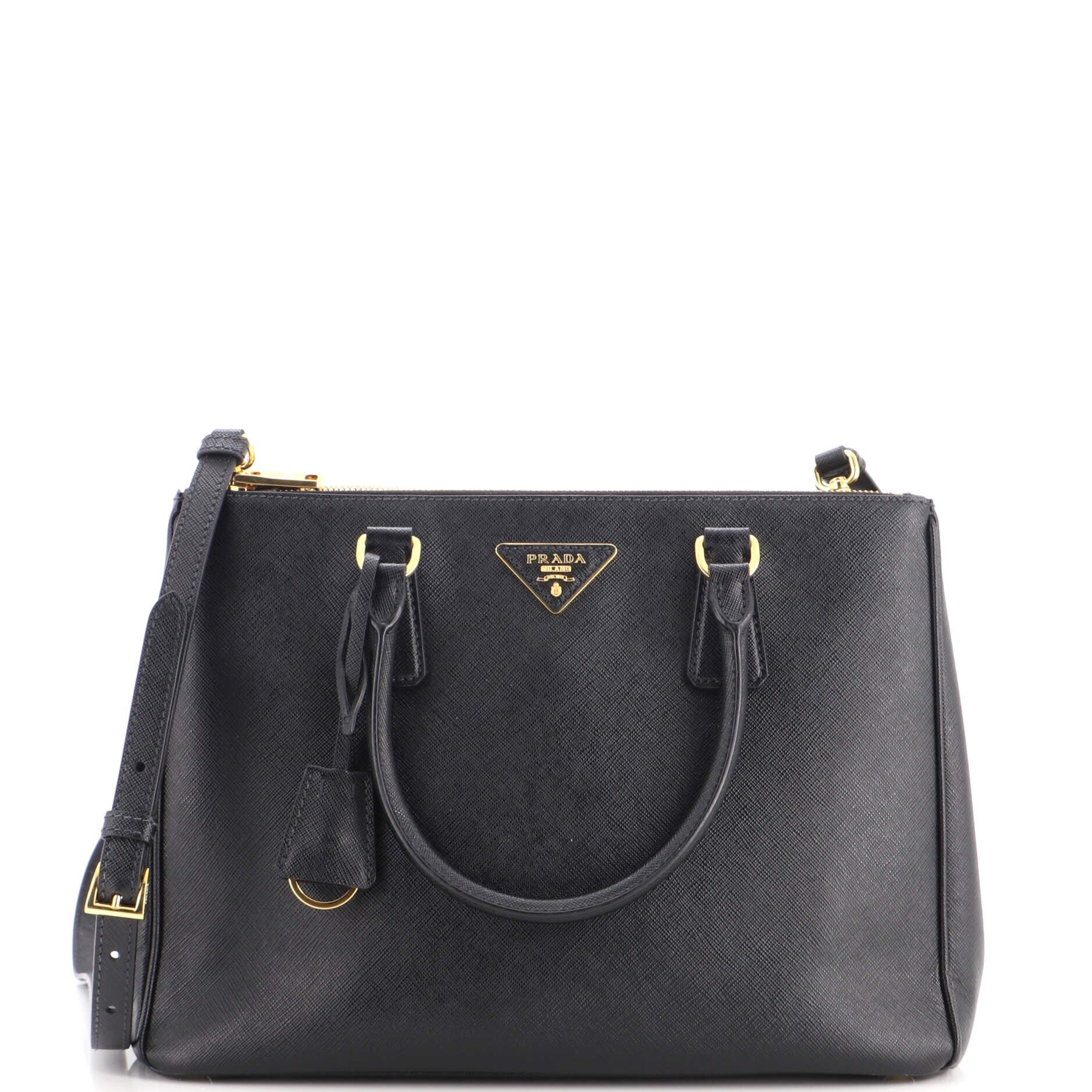 Galleria Double Zip Tote Saffiano Leather Medium