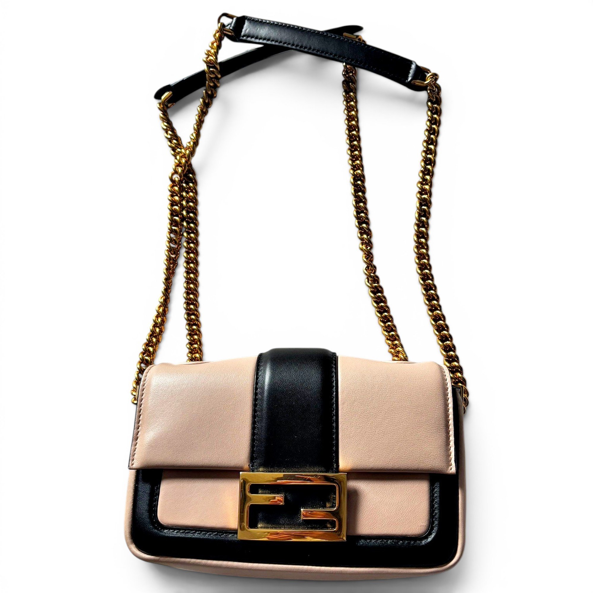 FF leather crossbody bag