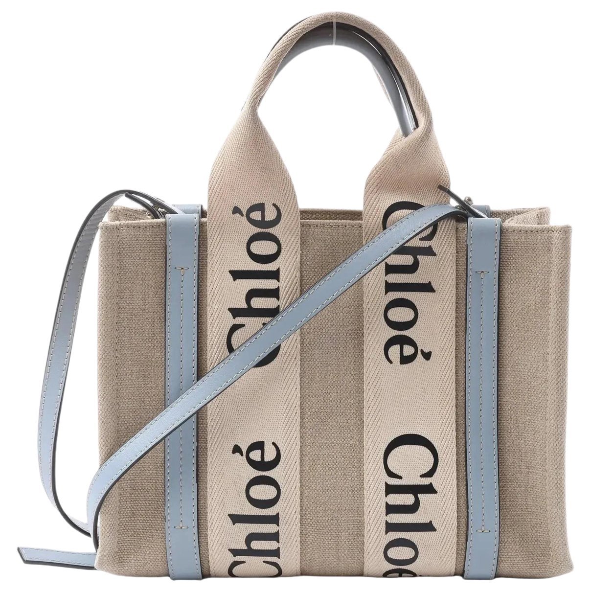 Woody linen handbag