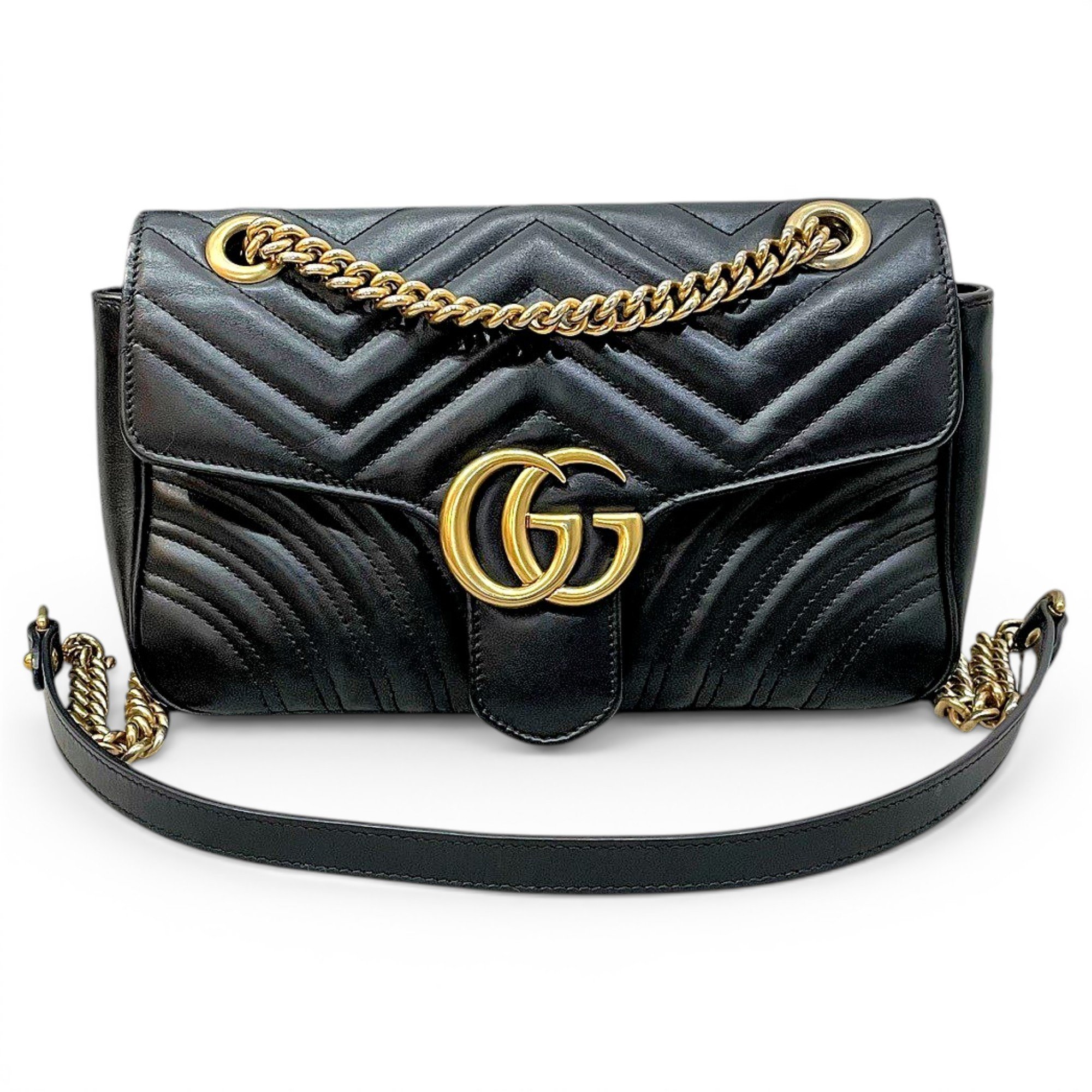 GG Marmont Flap leather handbag