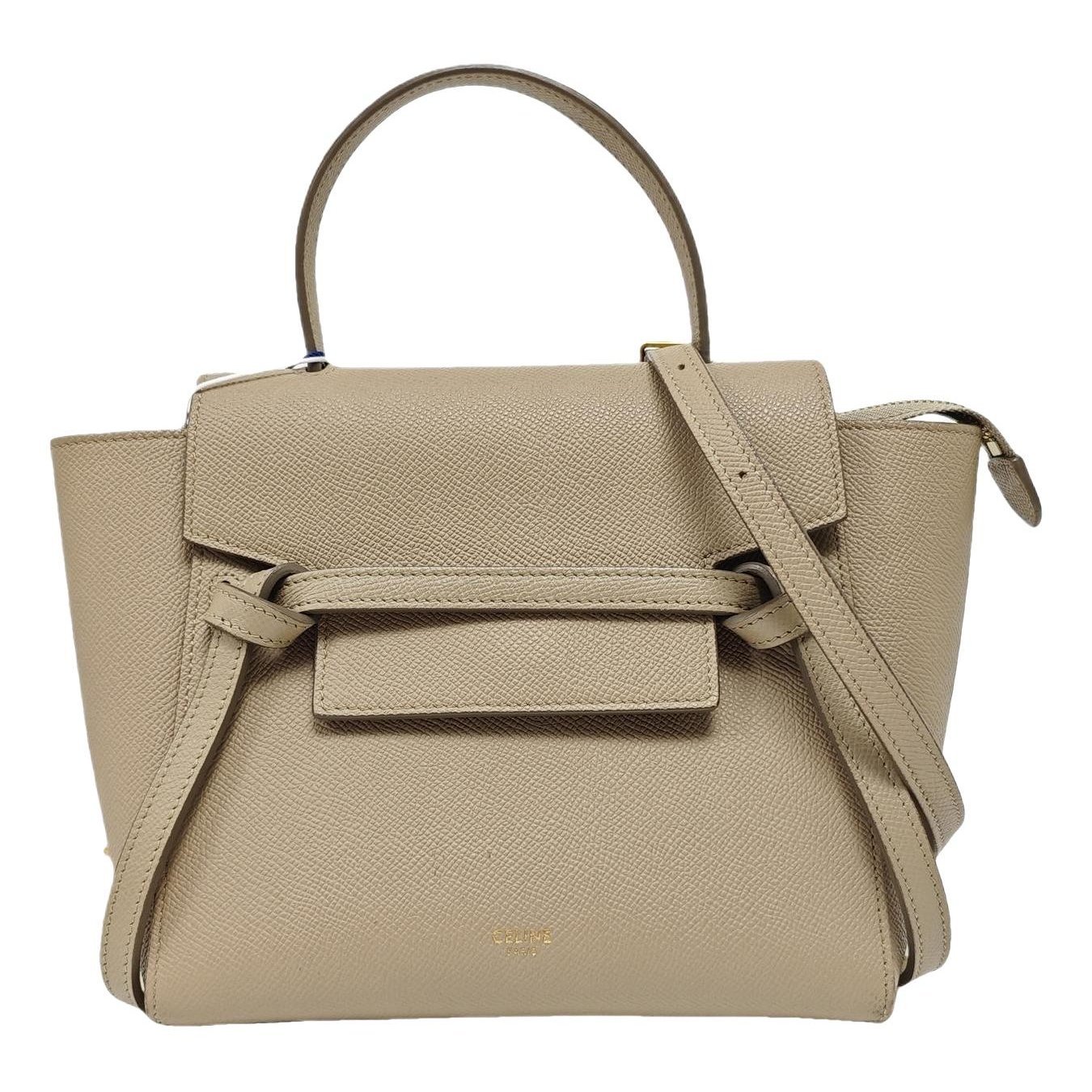Belt leather handbag