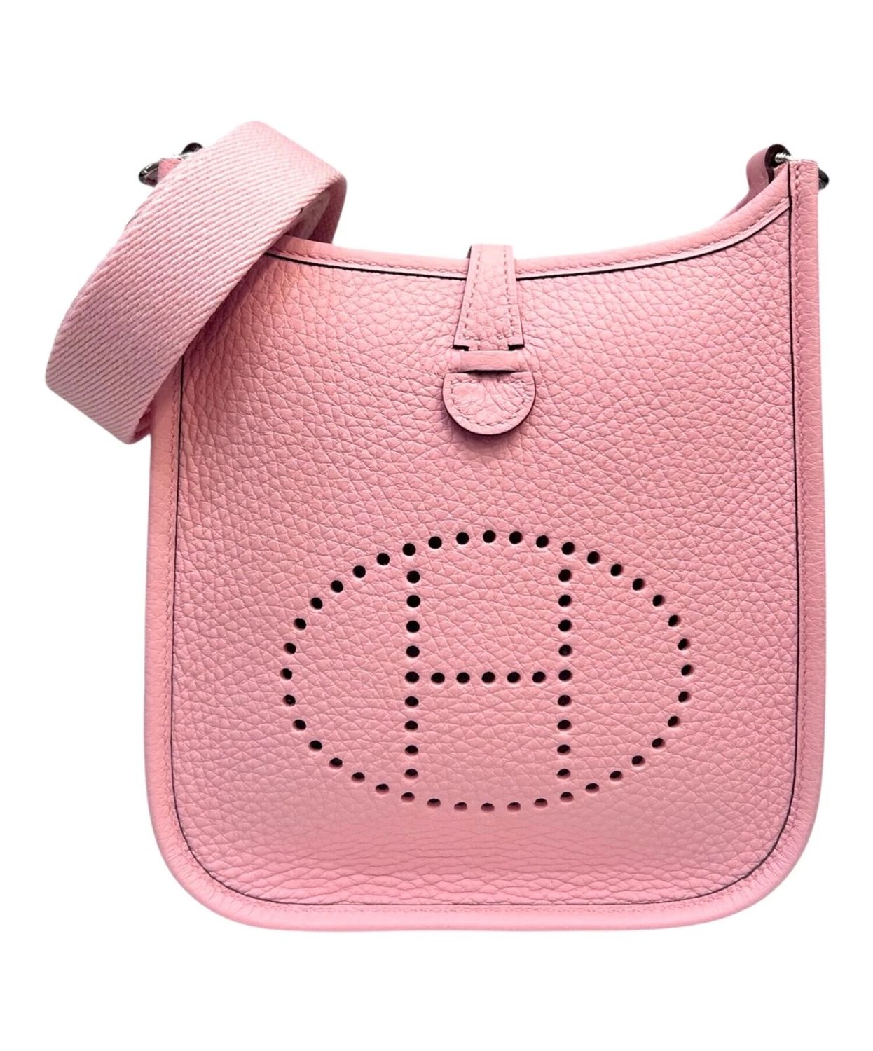 Hermes Hermes Mini Evelyne Sakura PHW, New Full Set KJRB088