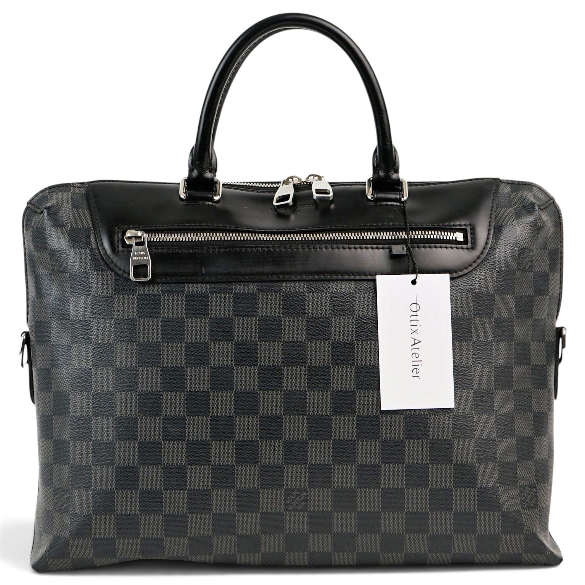 Porte Documents Voyage leather handbag