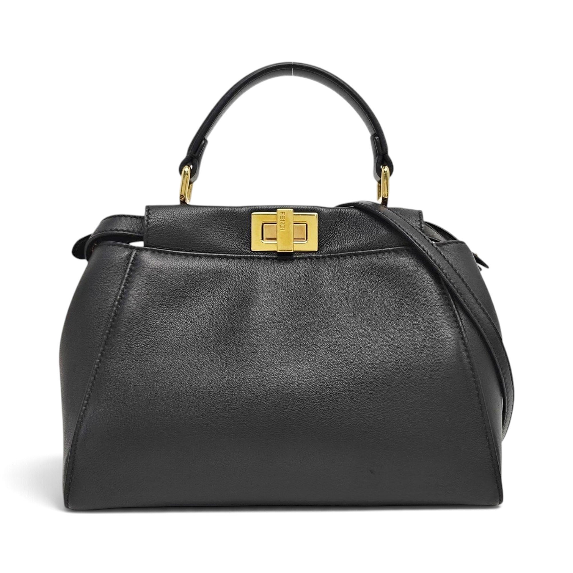 Peekaboo leather handbag