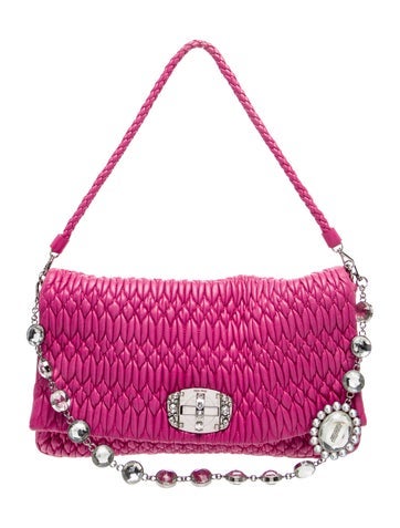 Miu Miu Lambskin Shoulder Bag