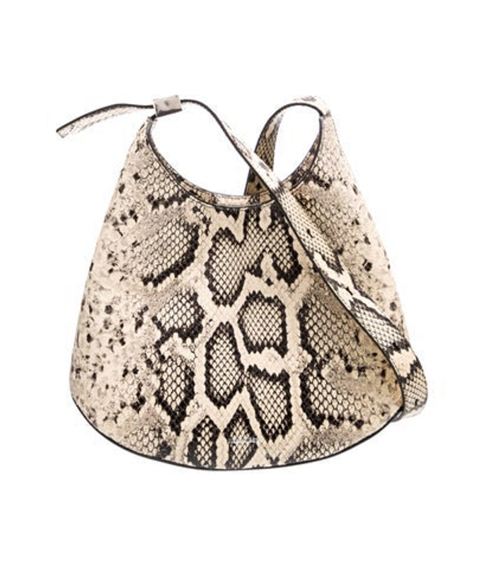 Jil Sander Sander Embossed Leather Hobo