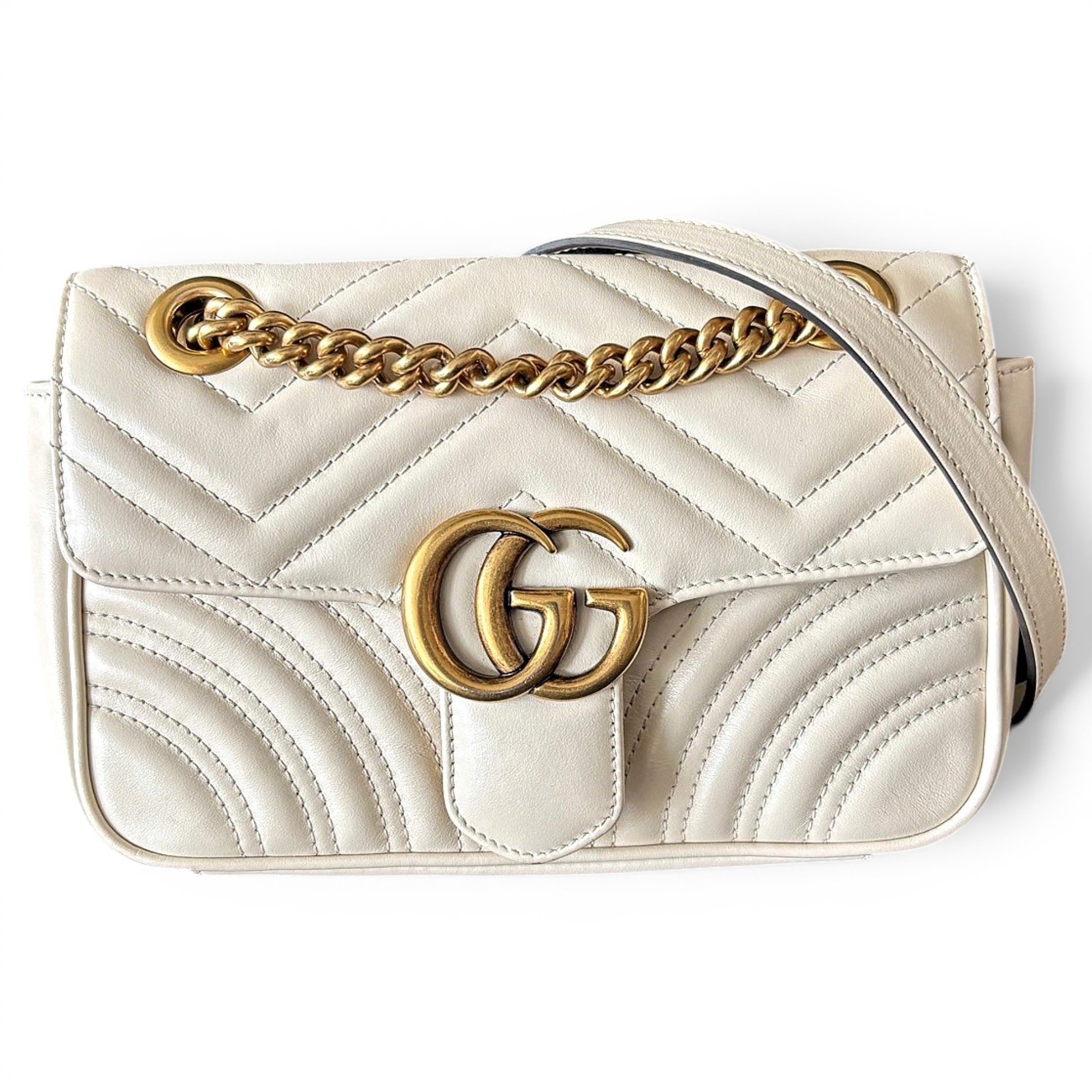 GG Marmont Flap leather handbag