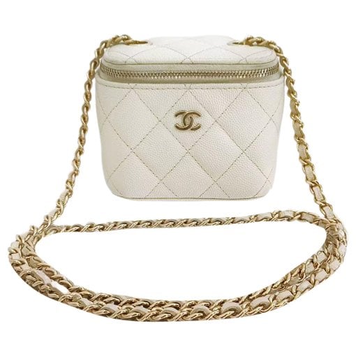Trendy CC Vanity leather handbag
