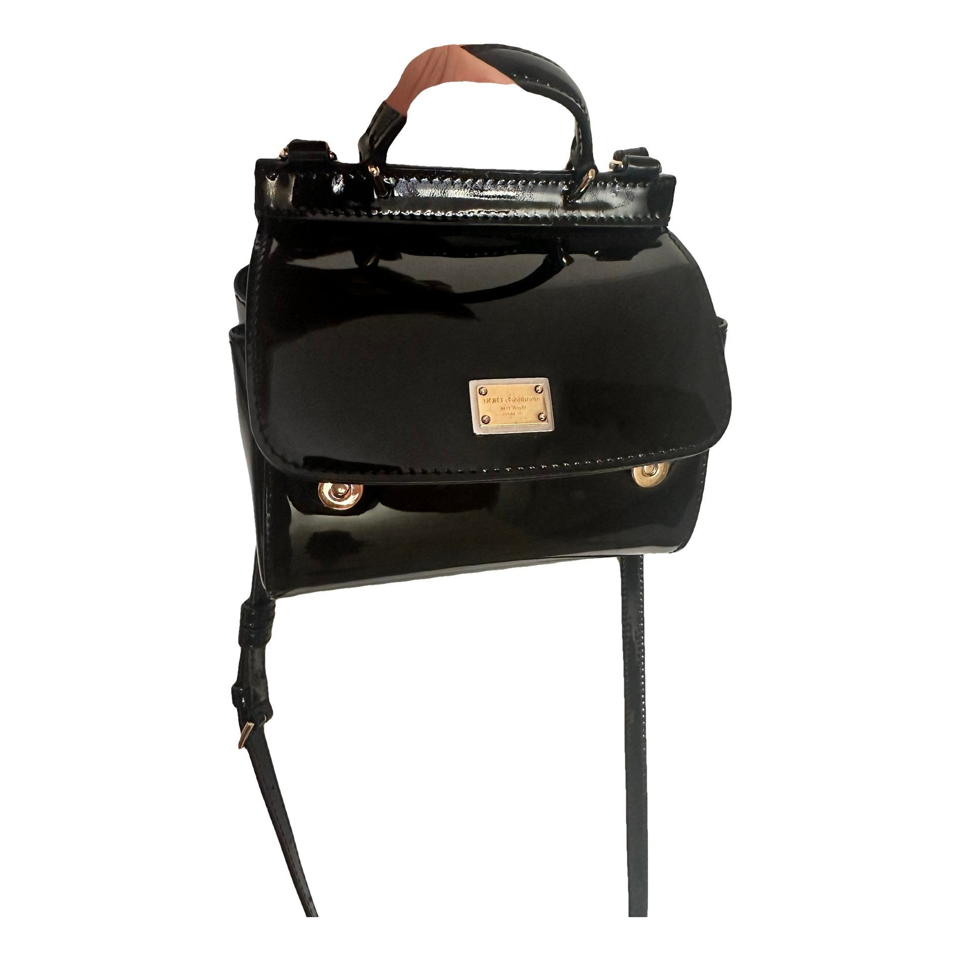 Dolce & Gabbana Sicily patent leather crossbody bag