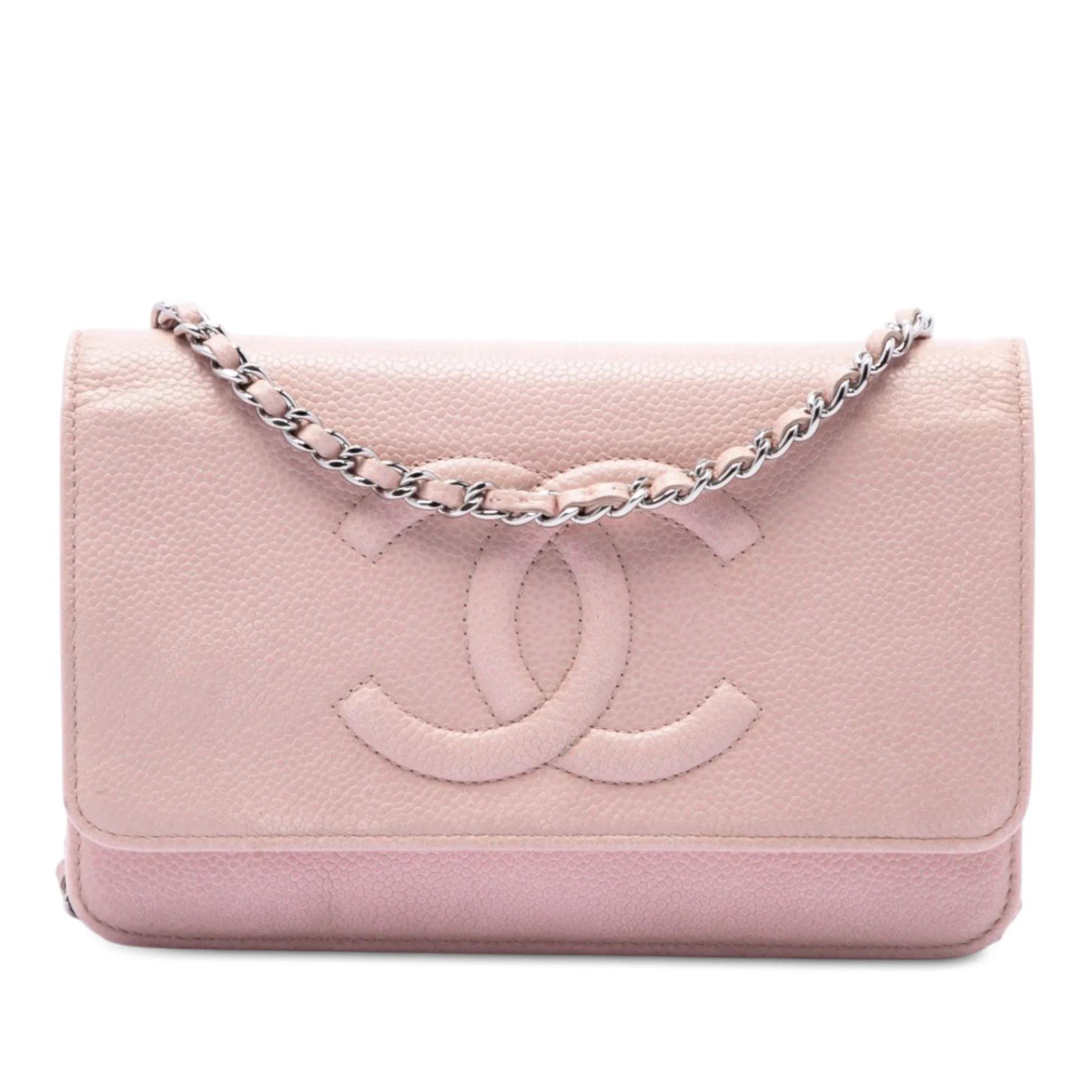 Wallet On Chain leather crossbody bag