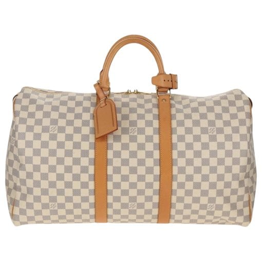 Keepall leather travel bag