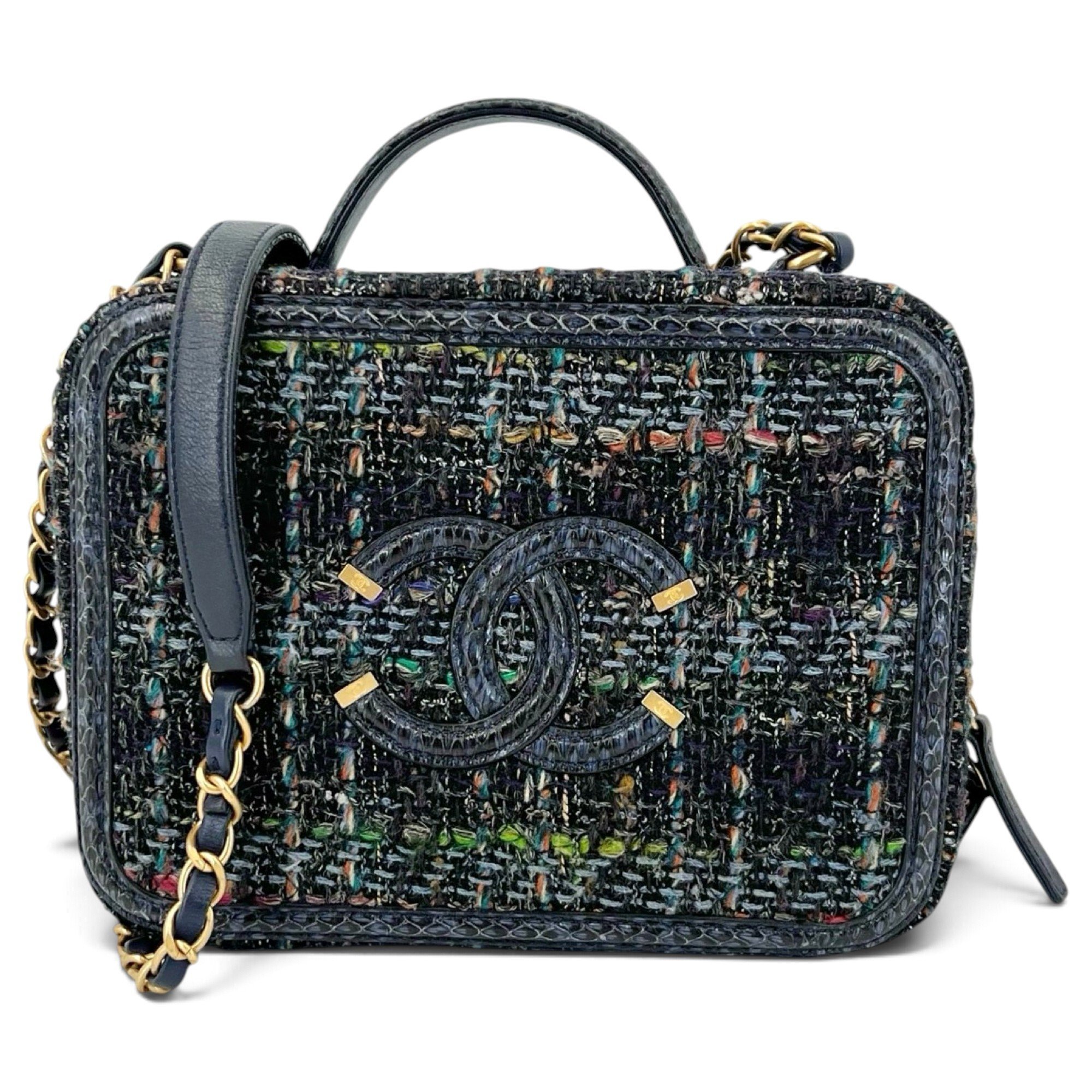 Vanity tweed handbag