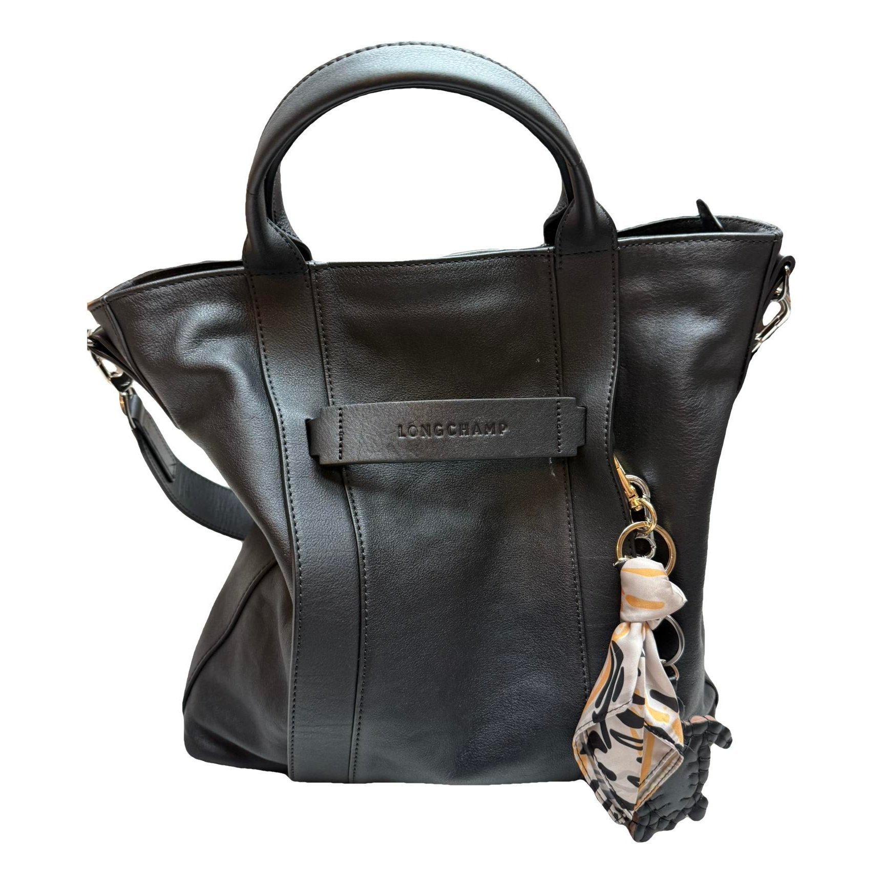 3D leather handbag