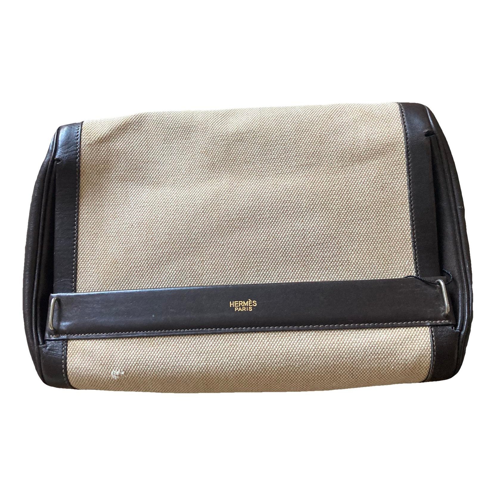 Leather clutch bag
