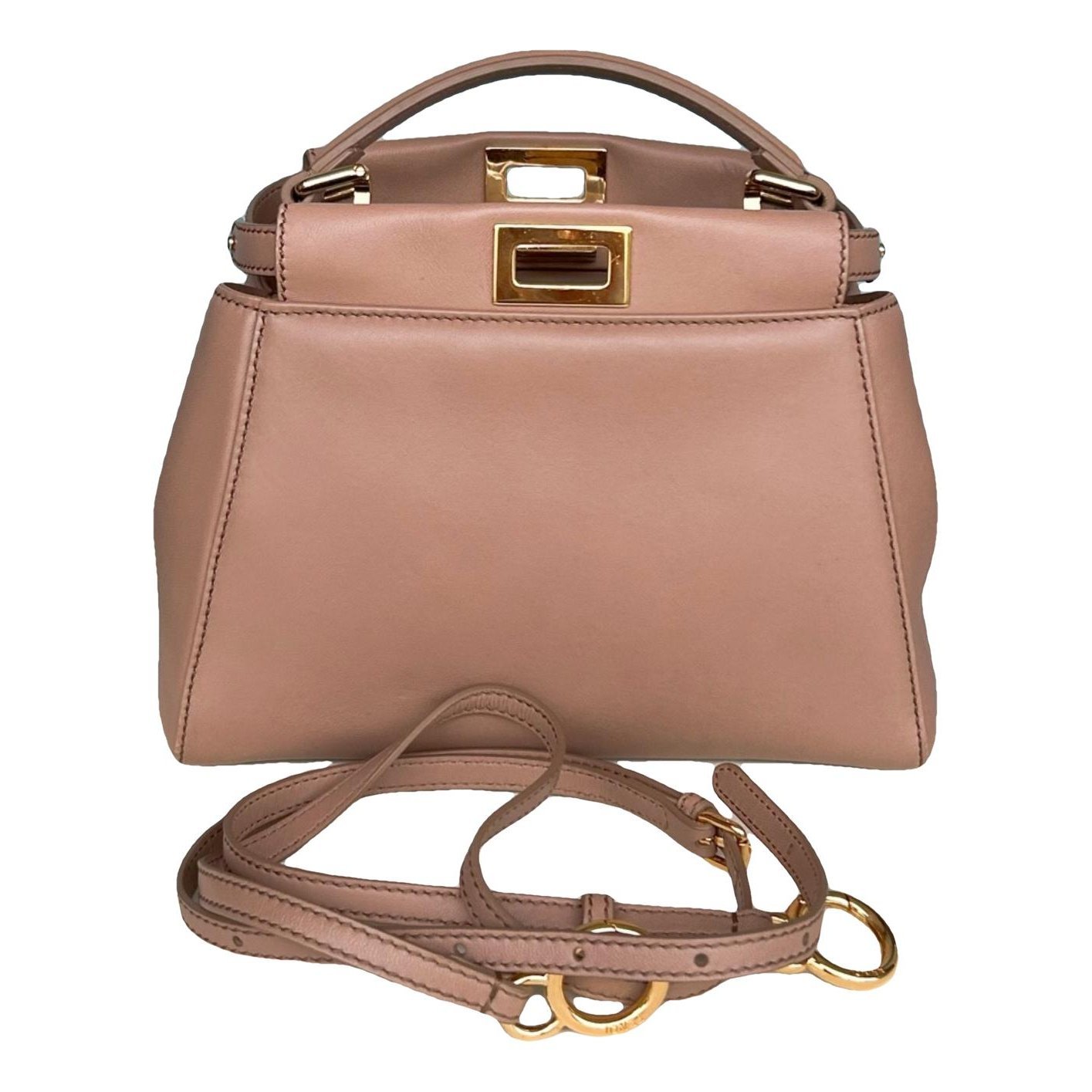 Peekaboo leather handbag