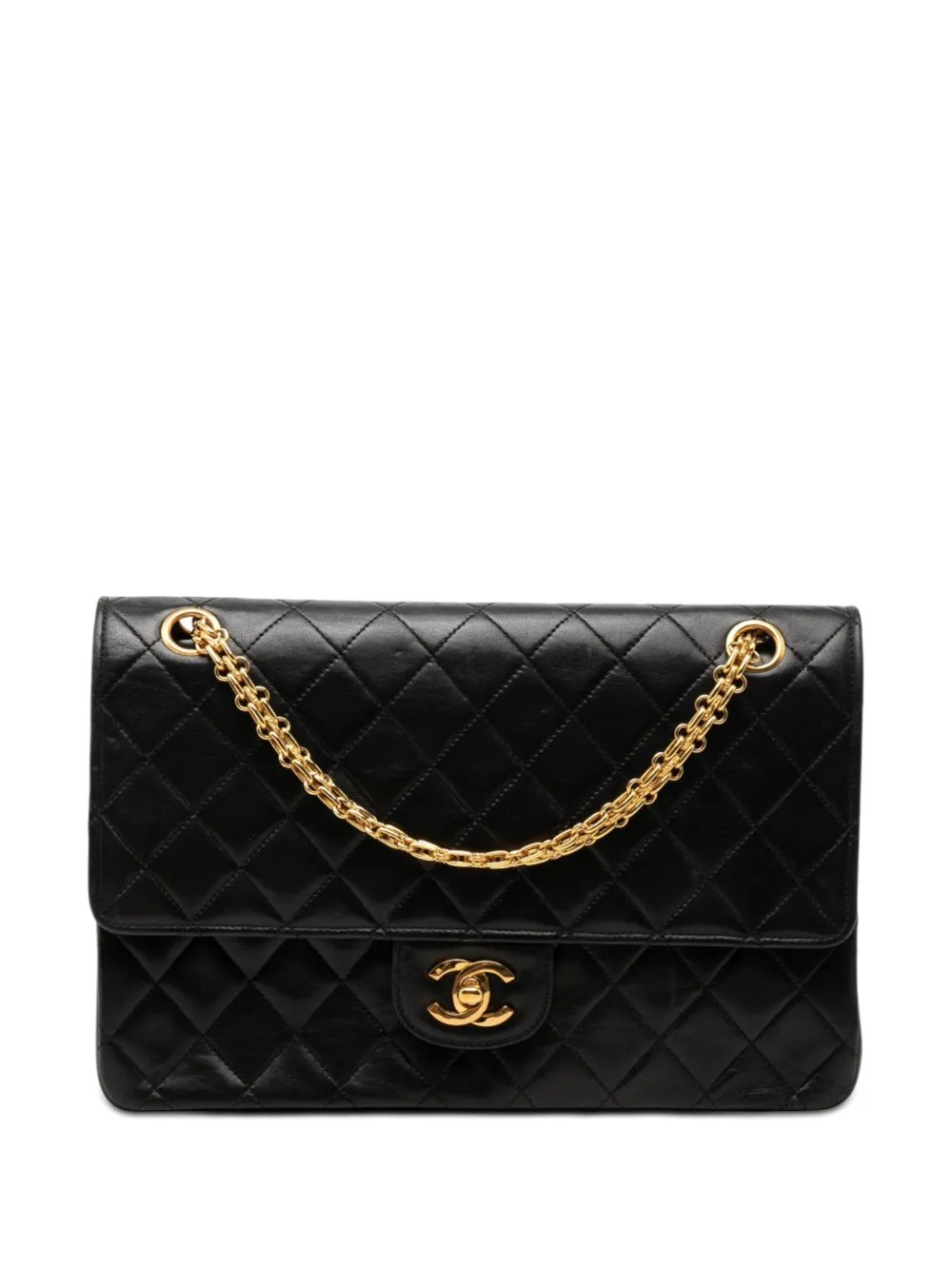 2003-2004 Medium CC Quilted Lambskin Bijoux Chain Double Flap shoulder bag