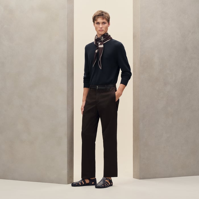 Café Chelsea Pants With Striped Strap Detail