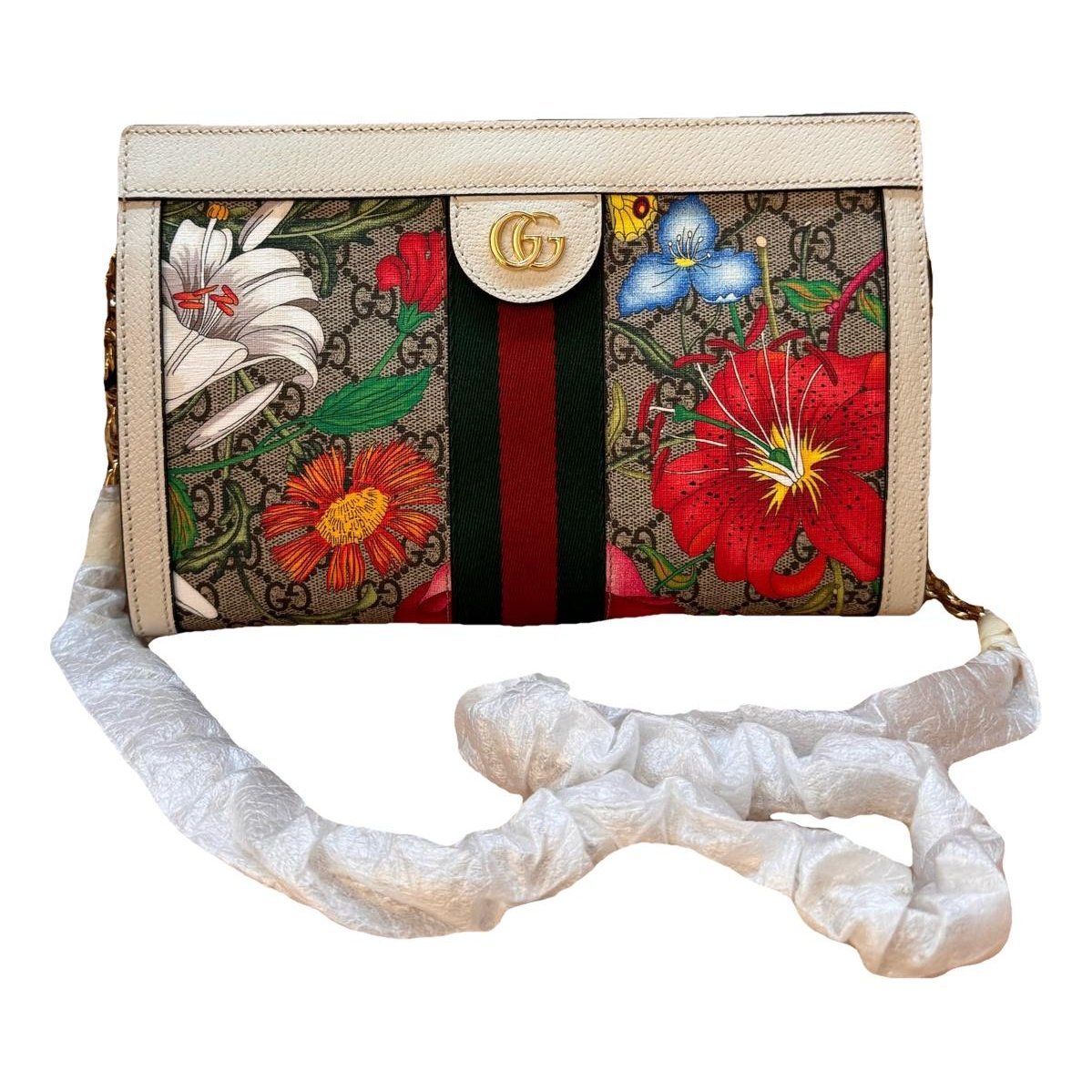 Ophidia Chain leather handbag