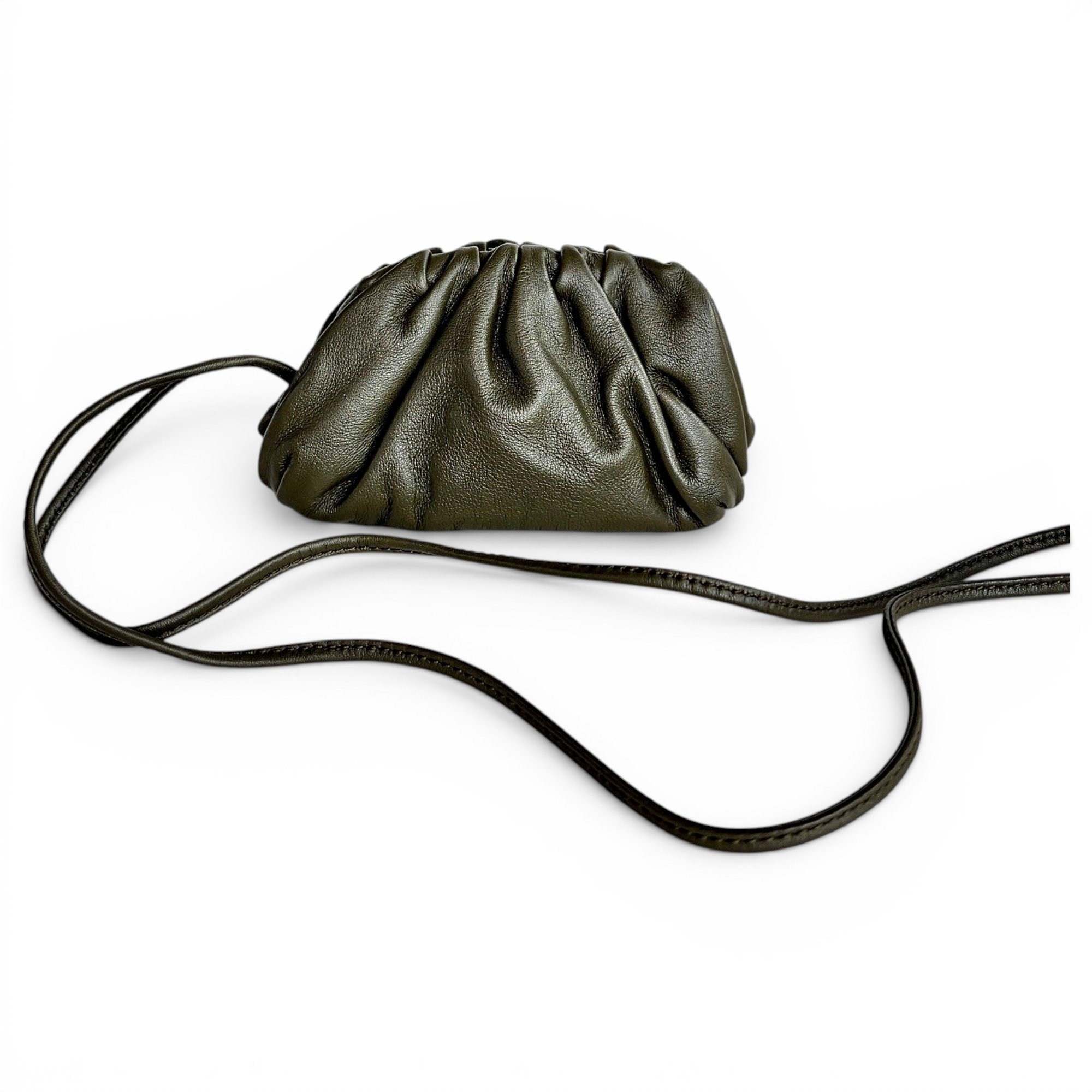 Pouch leather handbag