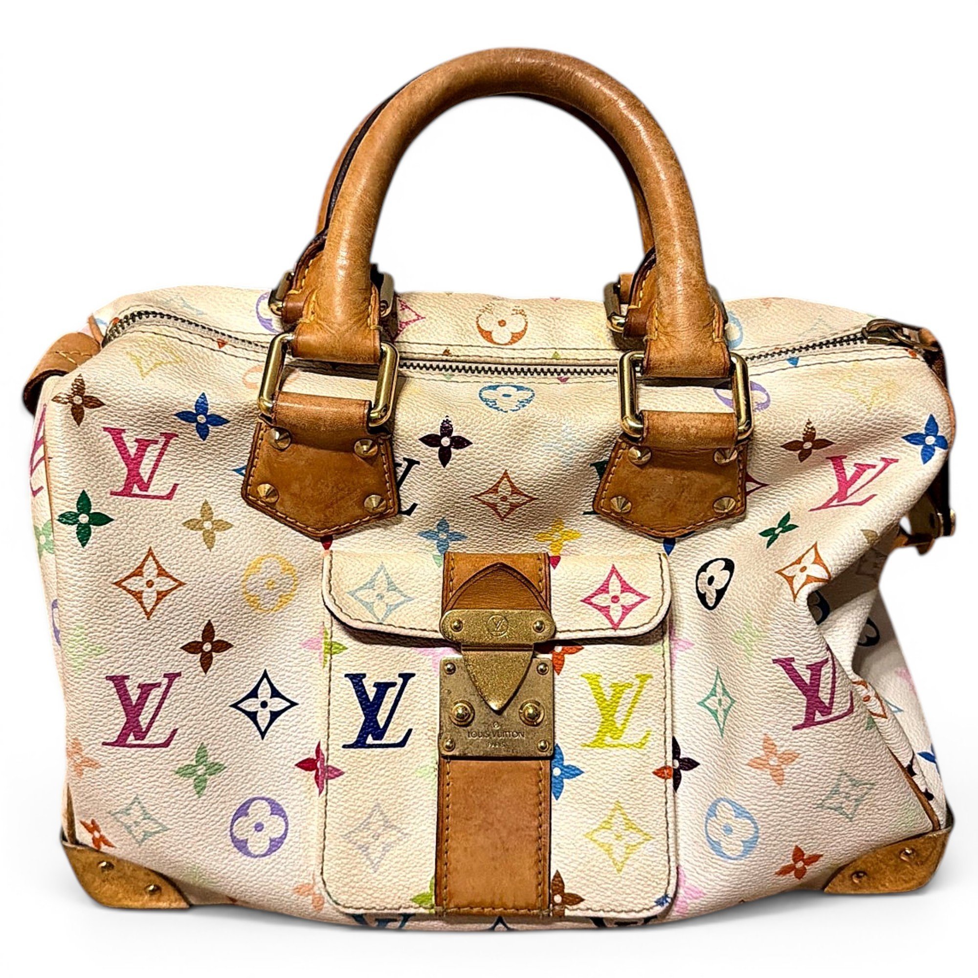 Speedy leather handbag