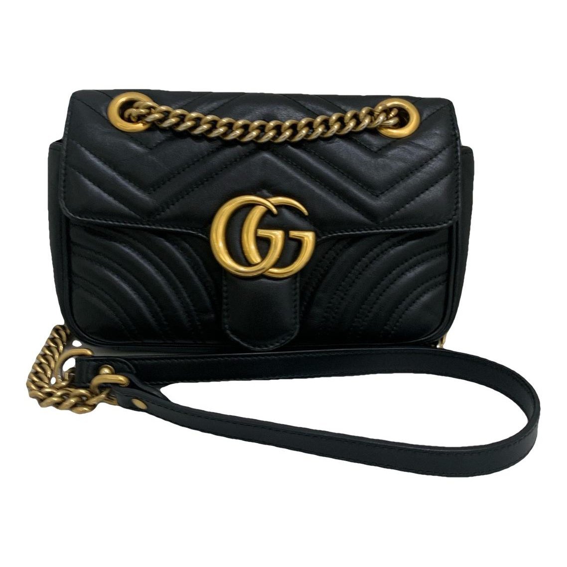 GG Marmont Flap leather handbag