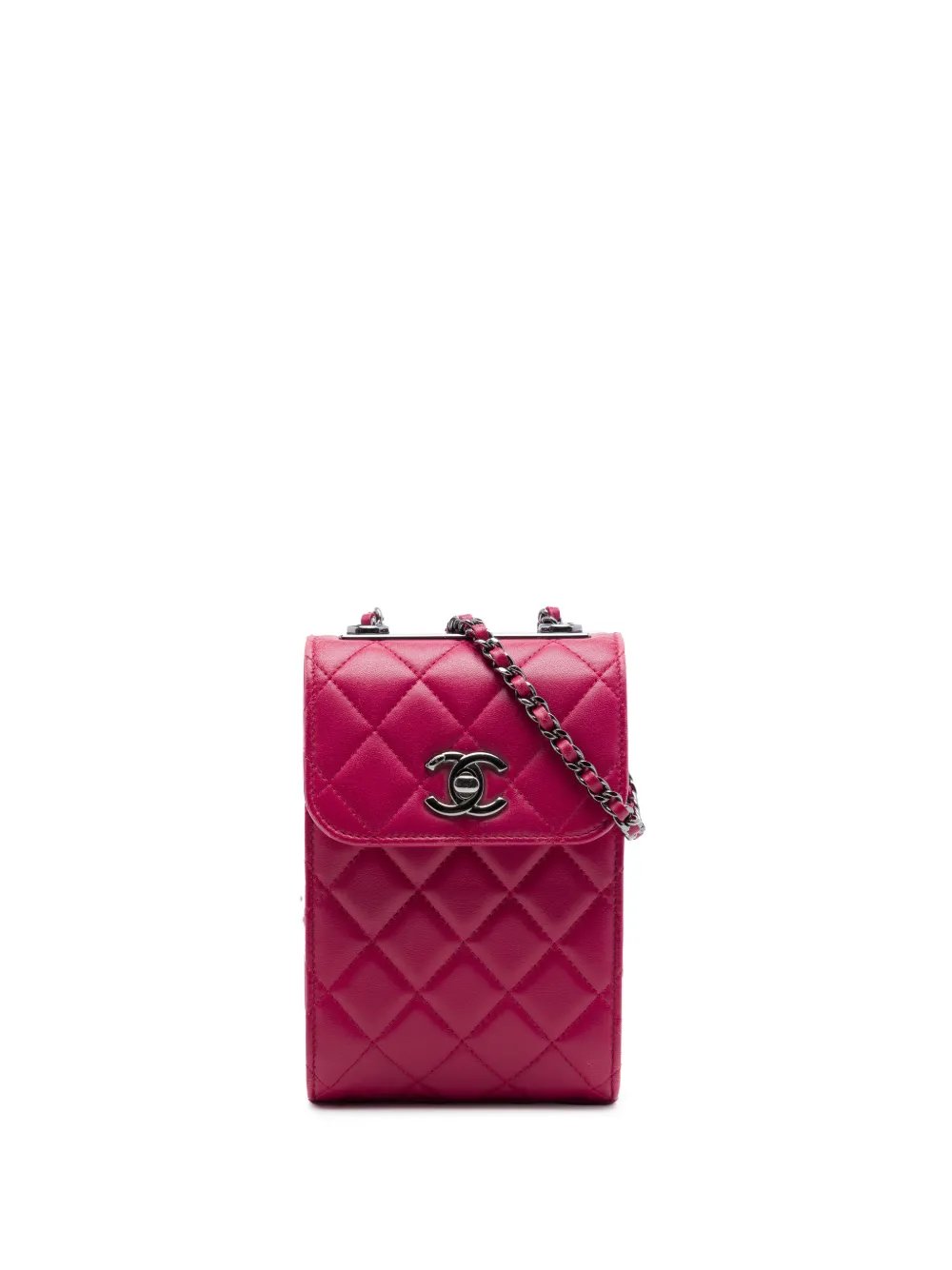 2016-2017 CC Quilted Lambskin Phone Holder crossbody bag