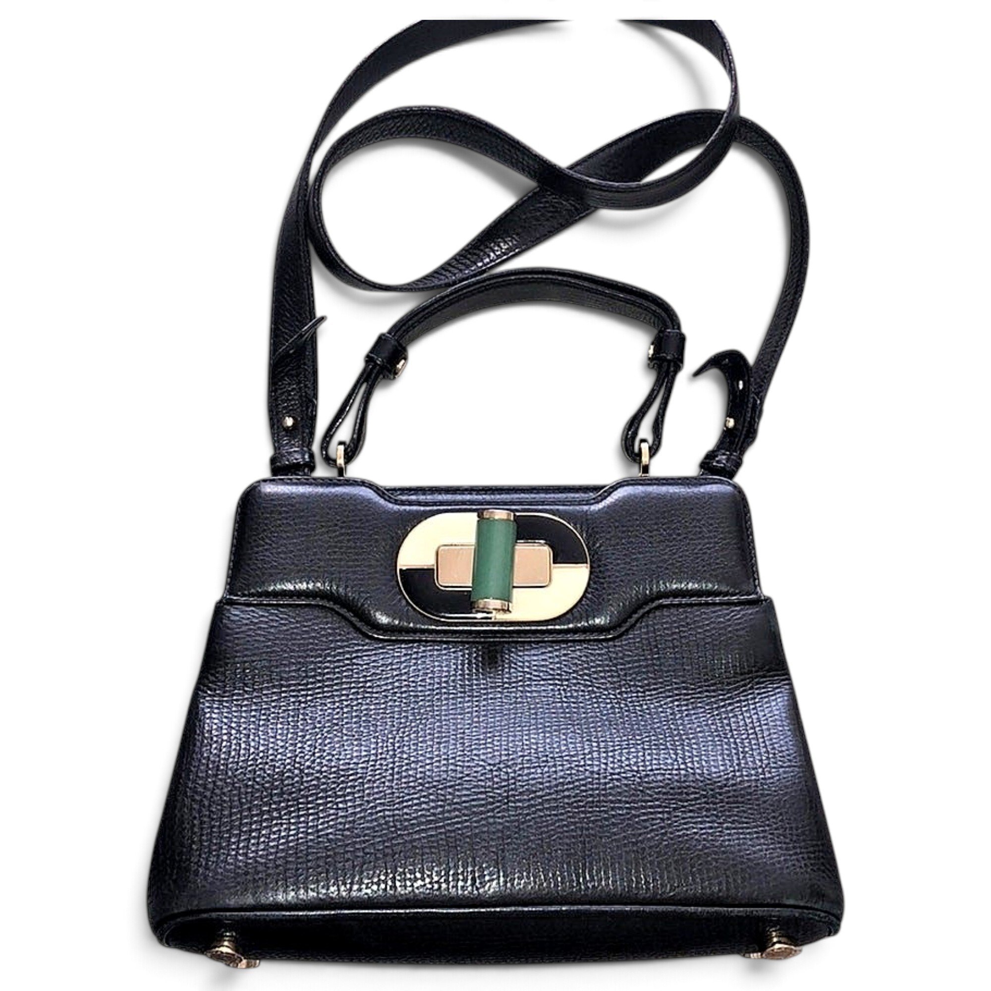 Bulgari leather crossbody bag