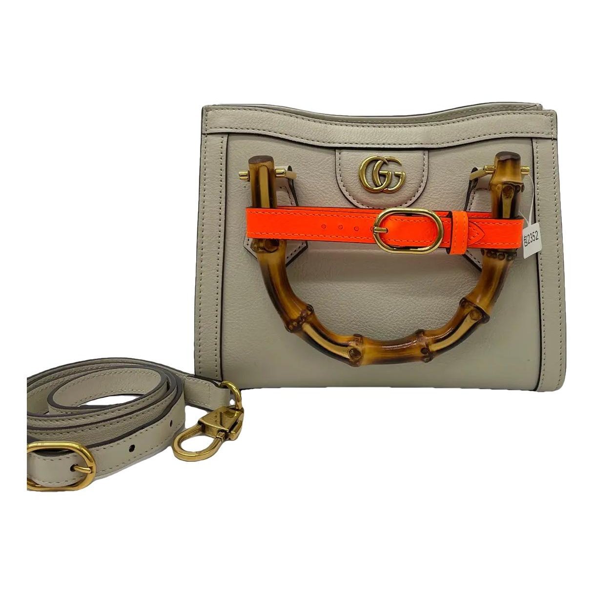 Diana Bamboo leather handbag