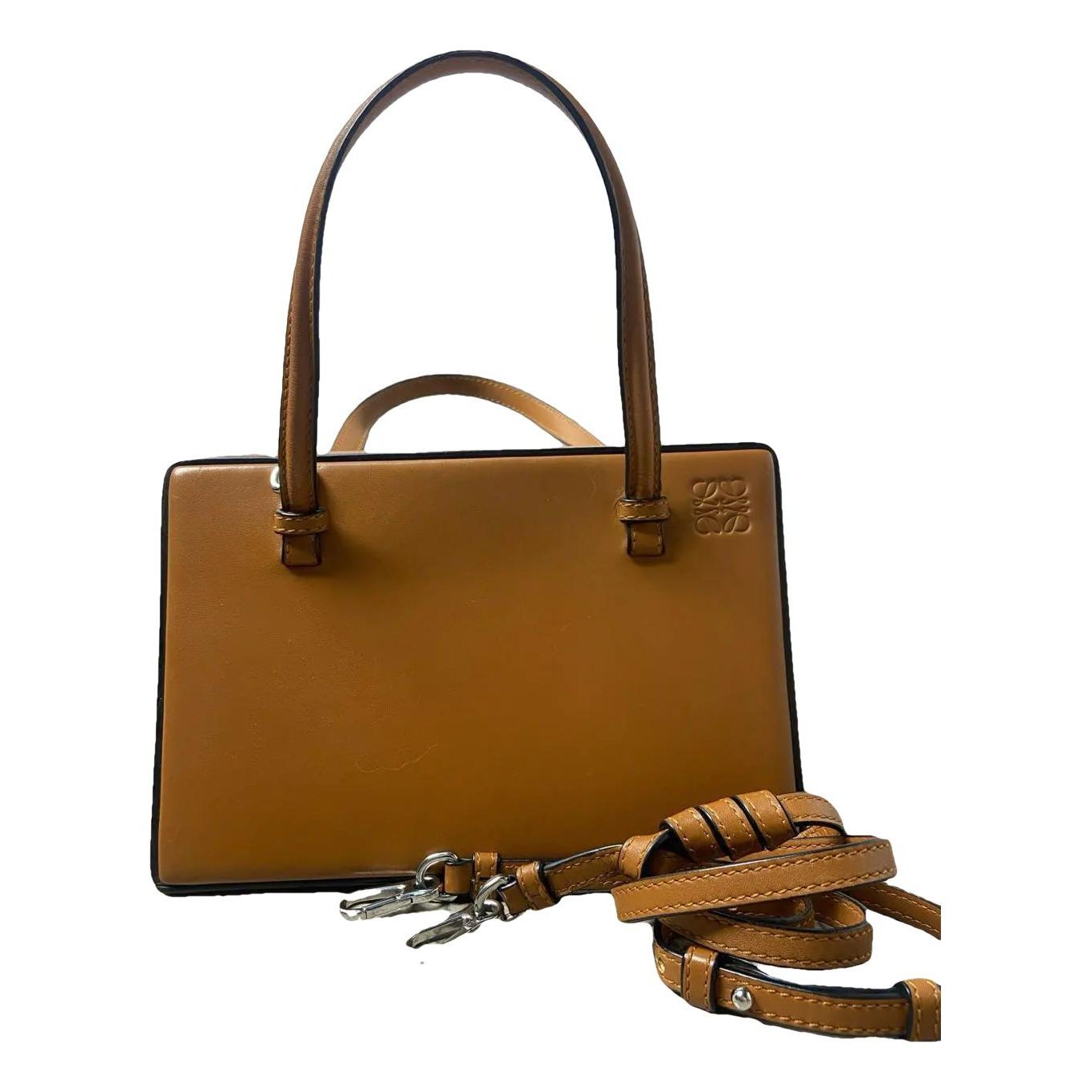 Postal leather crossbody bag
