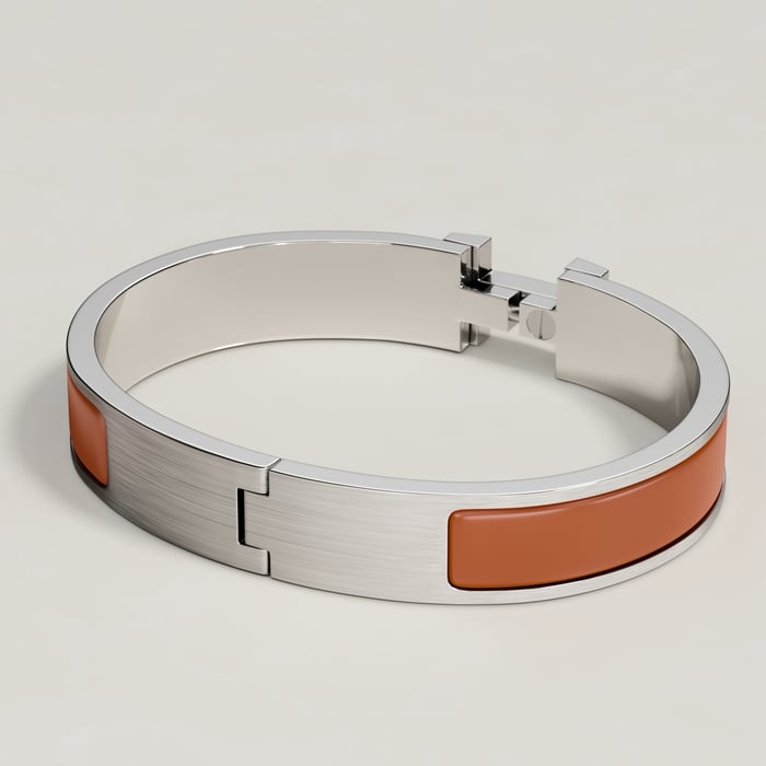 Gold Mat Clic Hh Bracelet