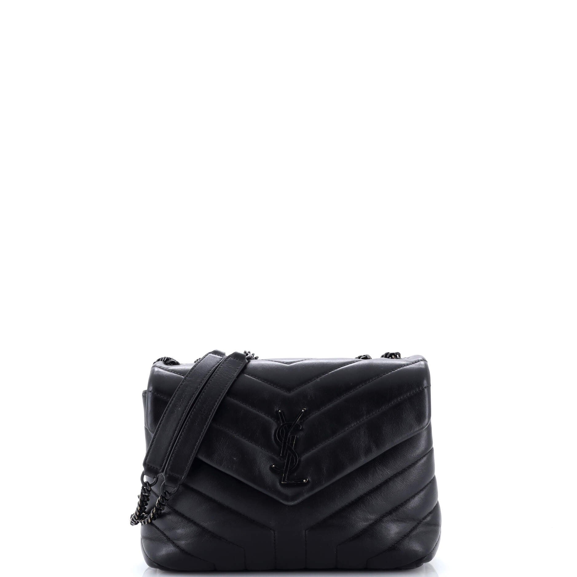 Loulou Shoulder Bag Matelasse Chevron Leather Small
