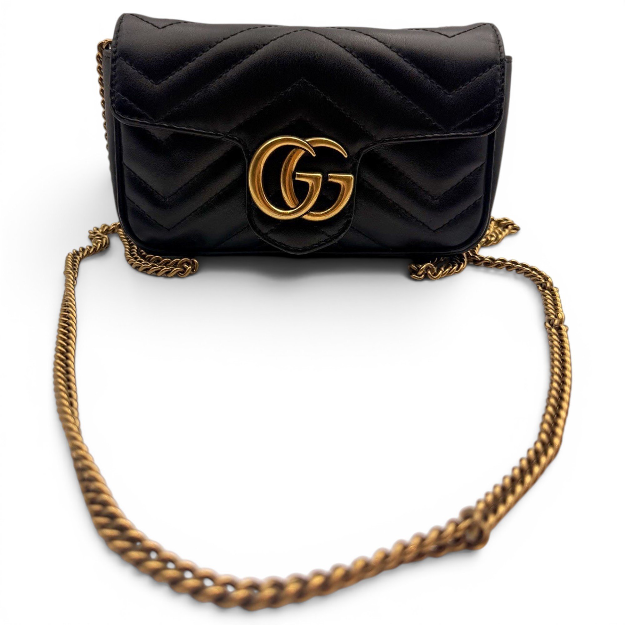 GG Marmont Chain leather crossbody bag