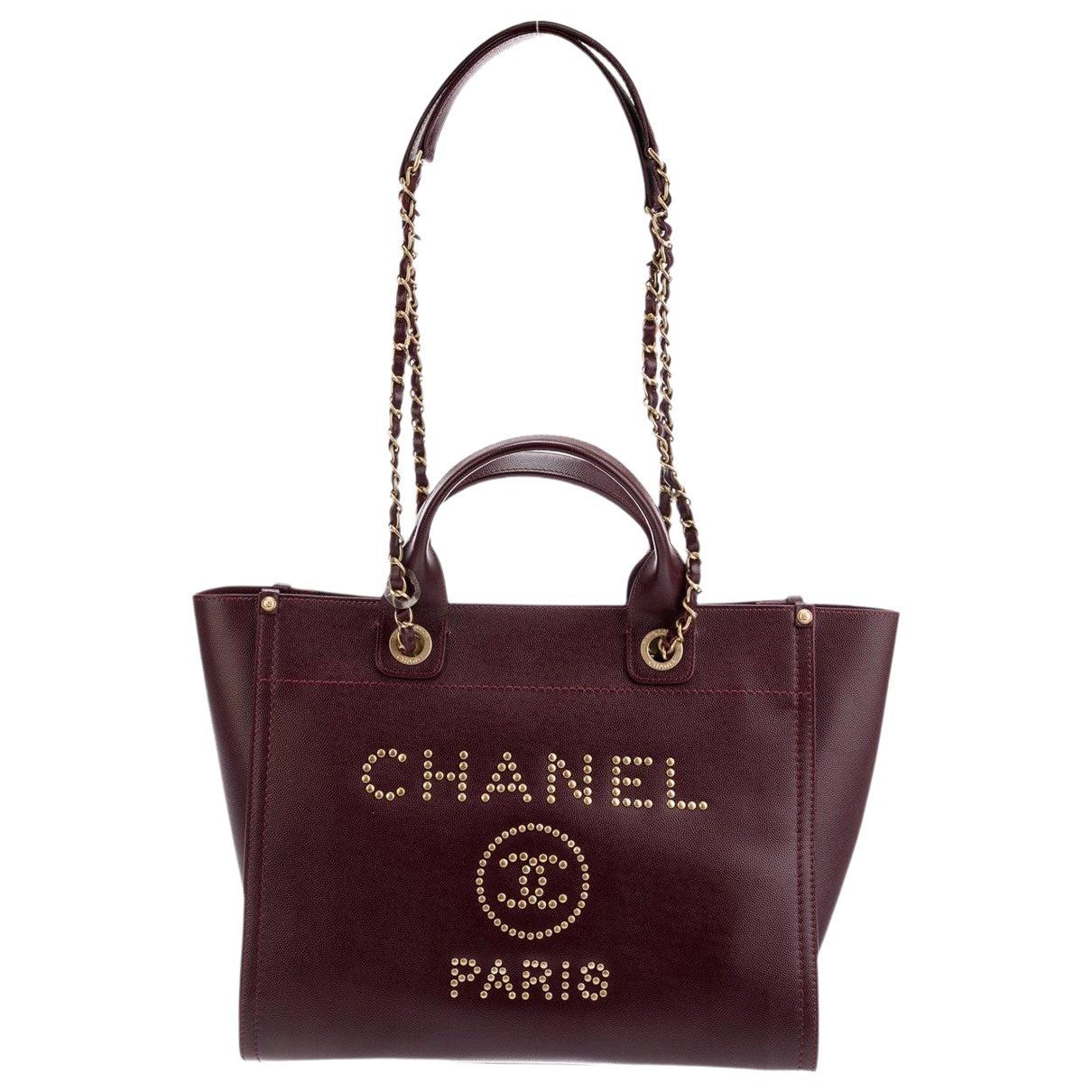 Deauville Chain leather tote