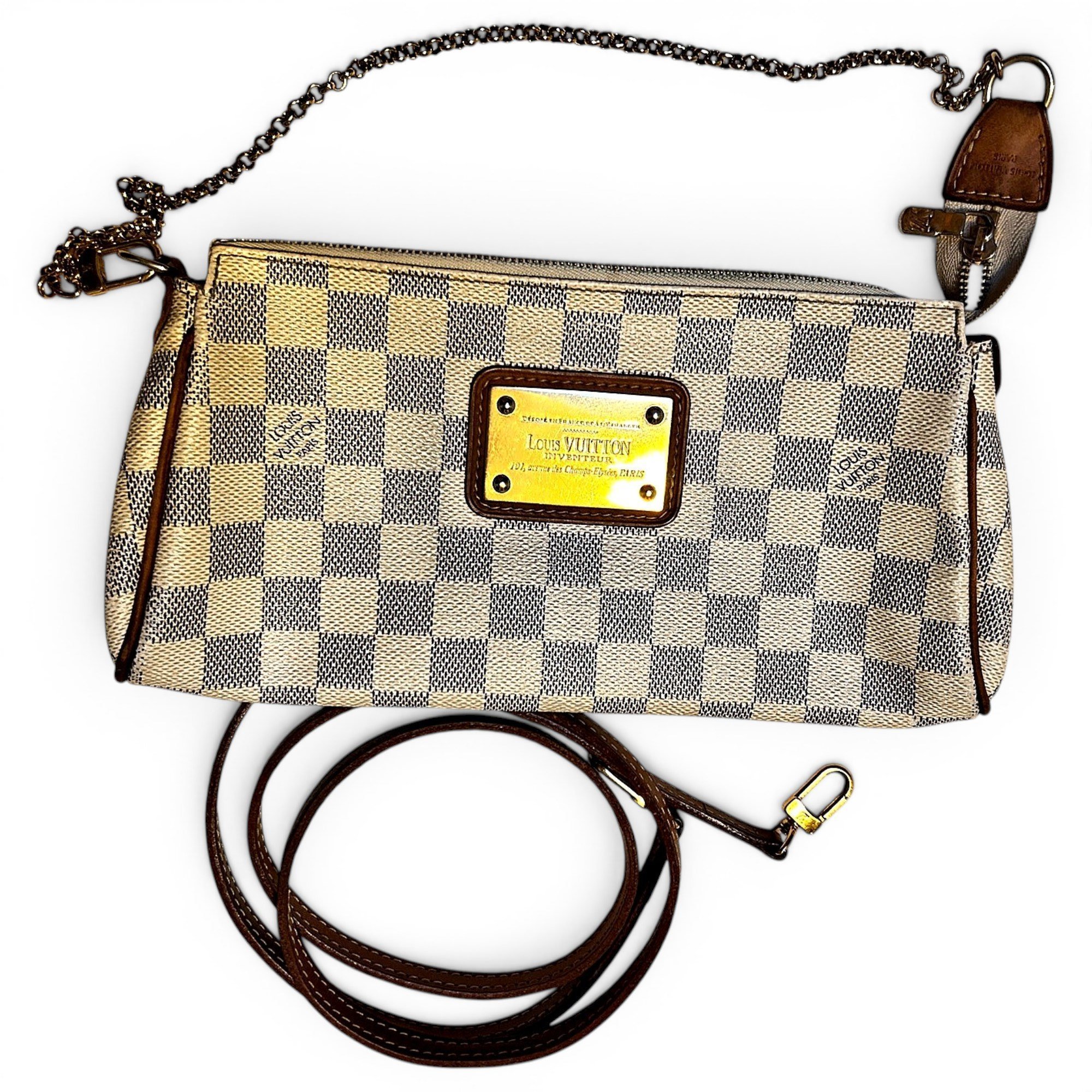 Leather clutch bag