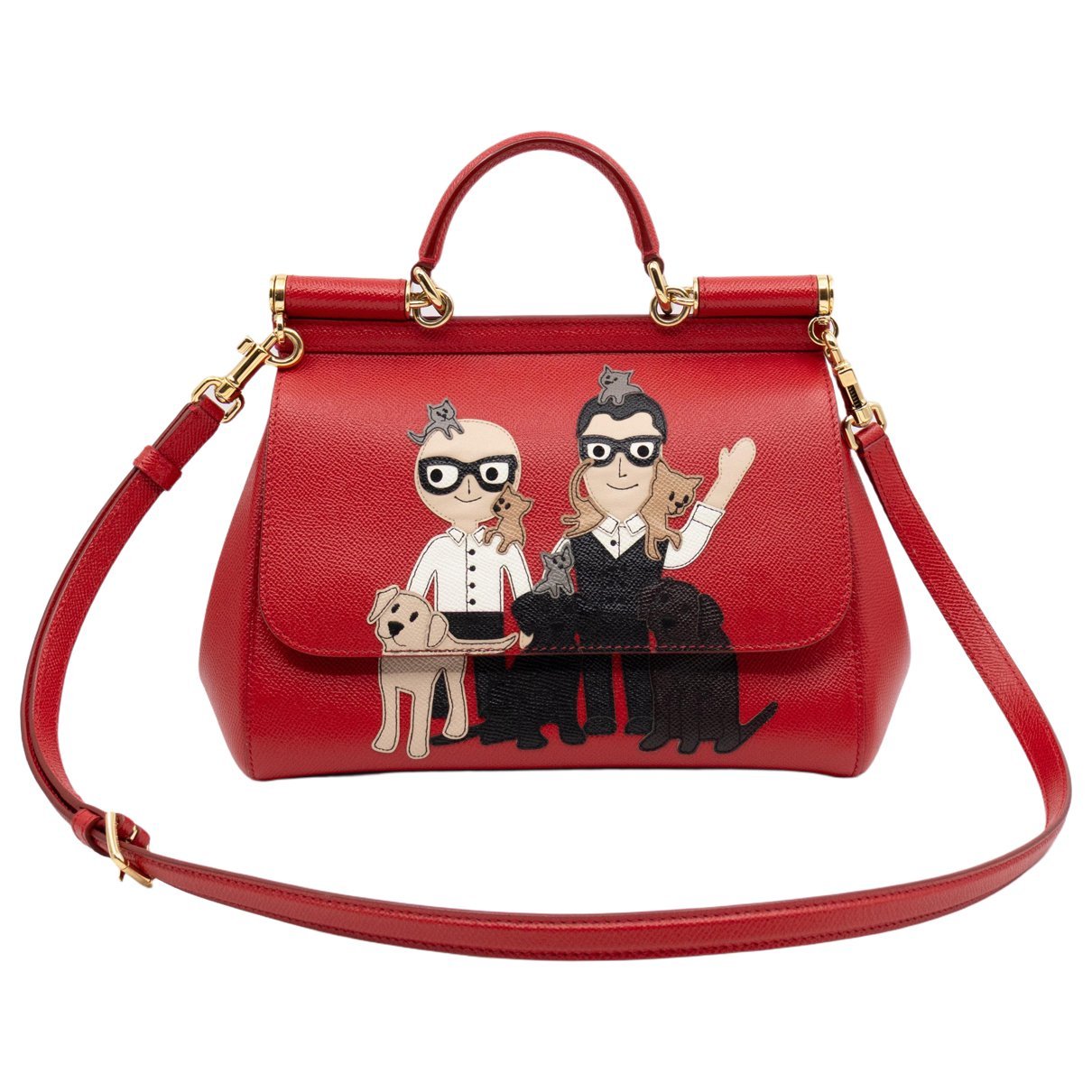 Dolce & Gabbana Sicily leather crossbody bag