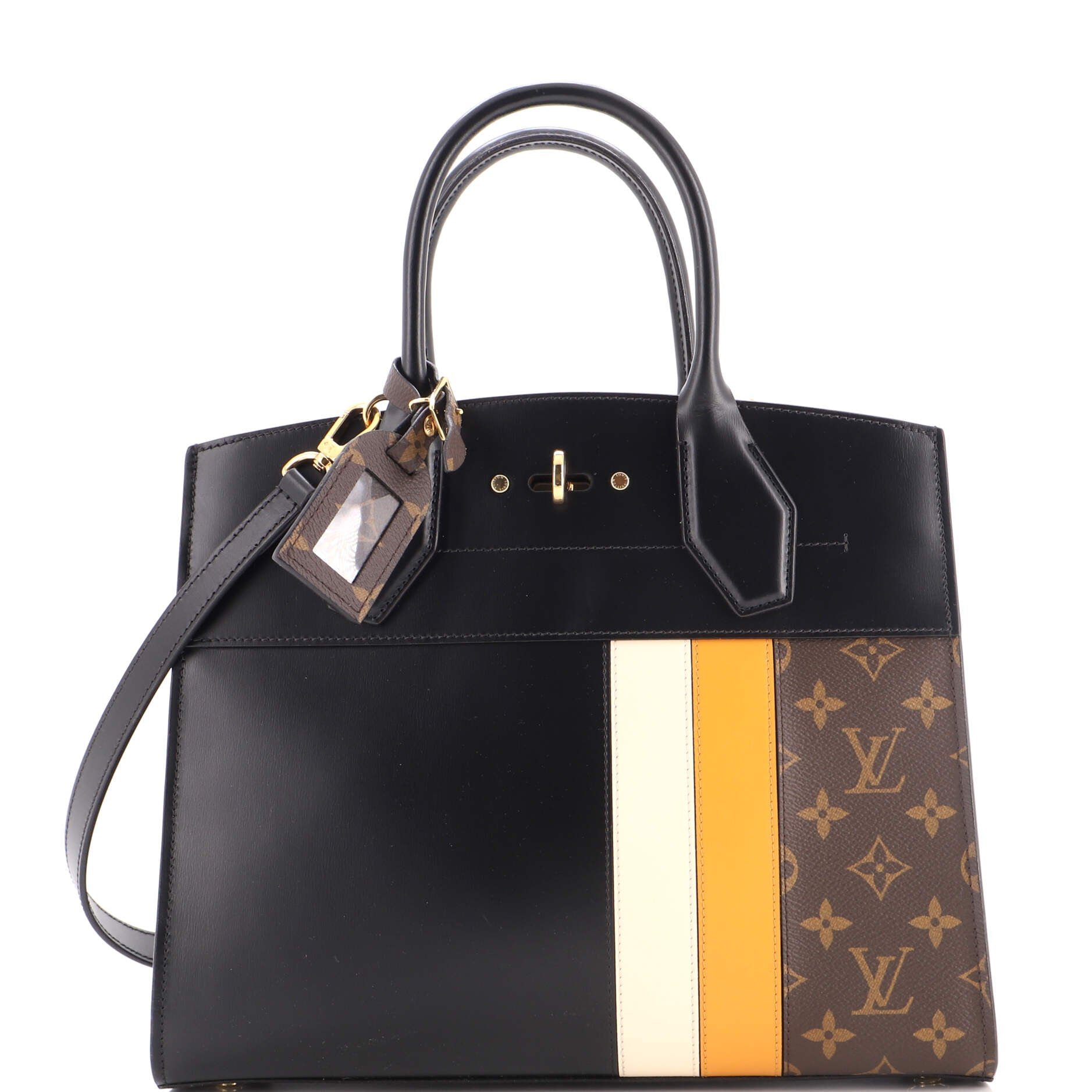 City Steamer Handbag Limited Edition Monogram Canvas and Leather MM