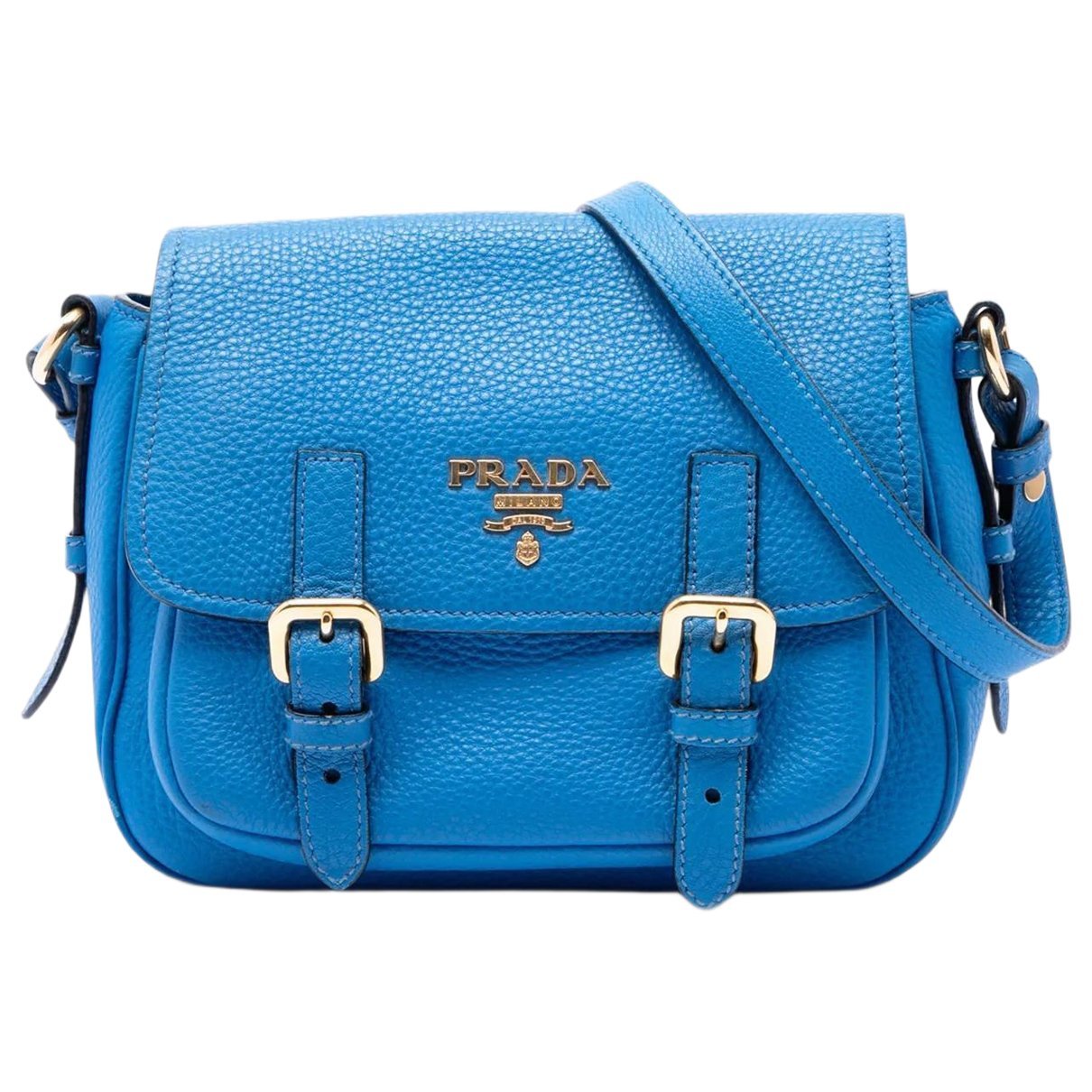 Buckle leather crossbody bag