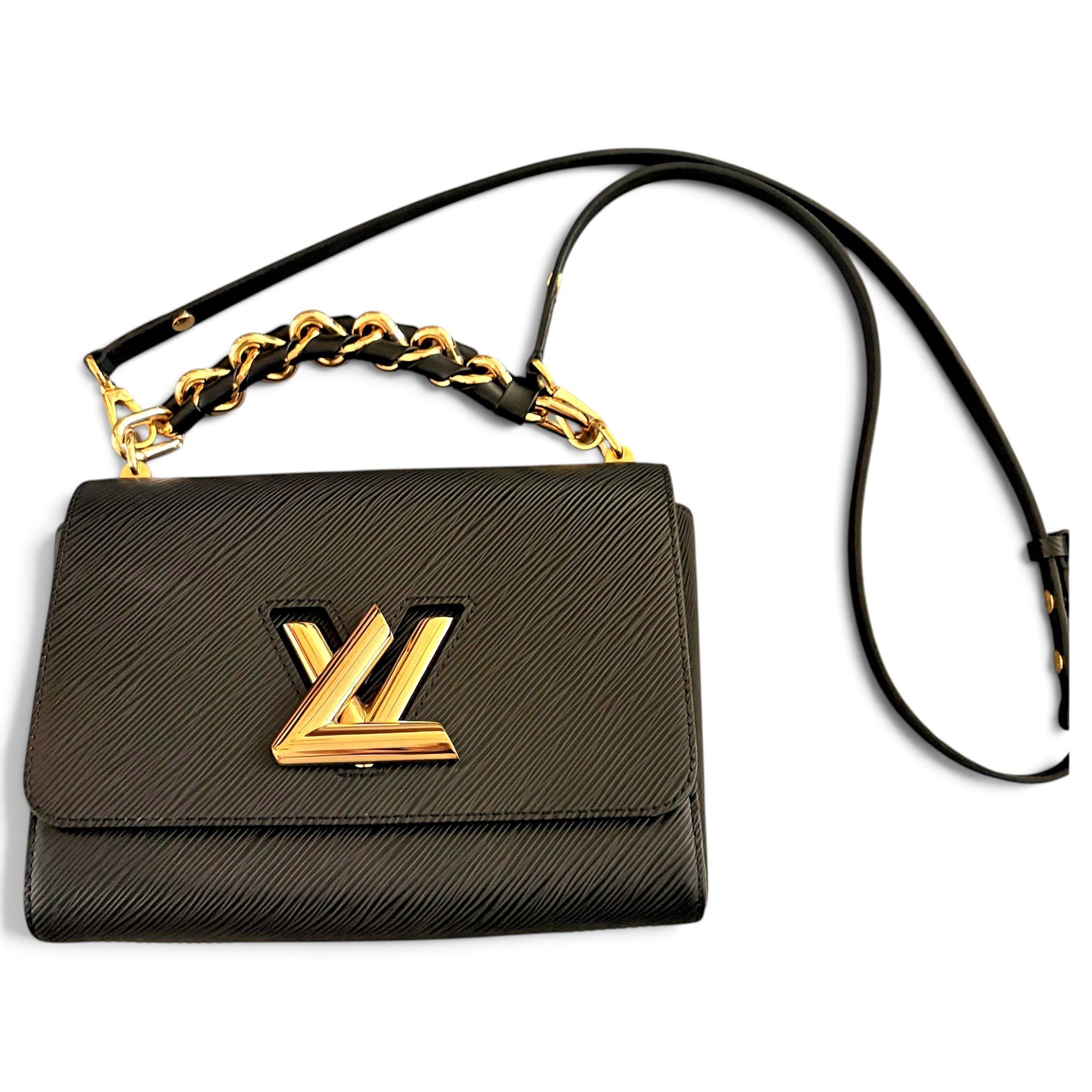 Twist leather handbag