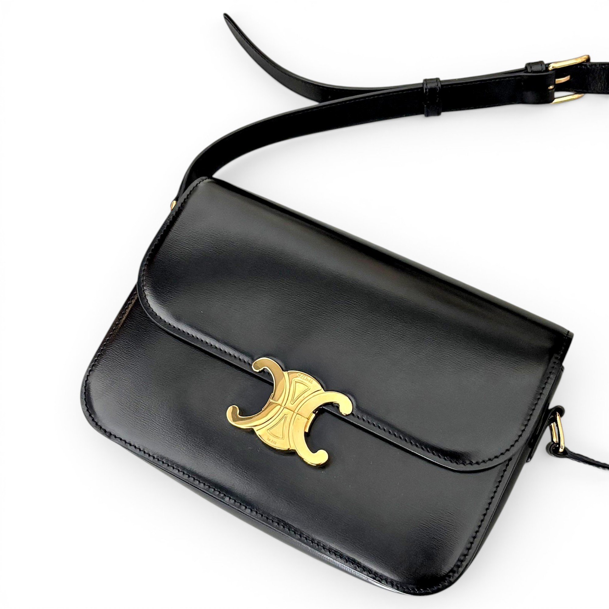 Triomphe leather handbag