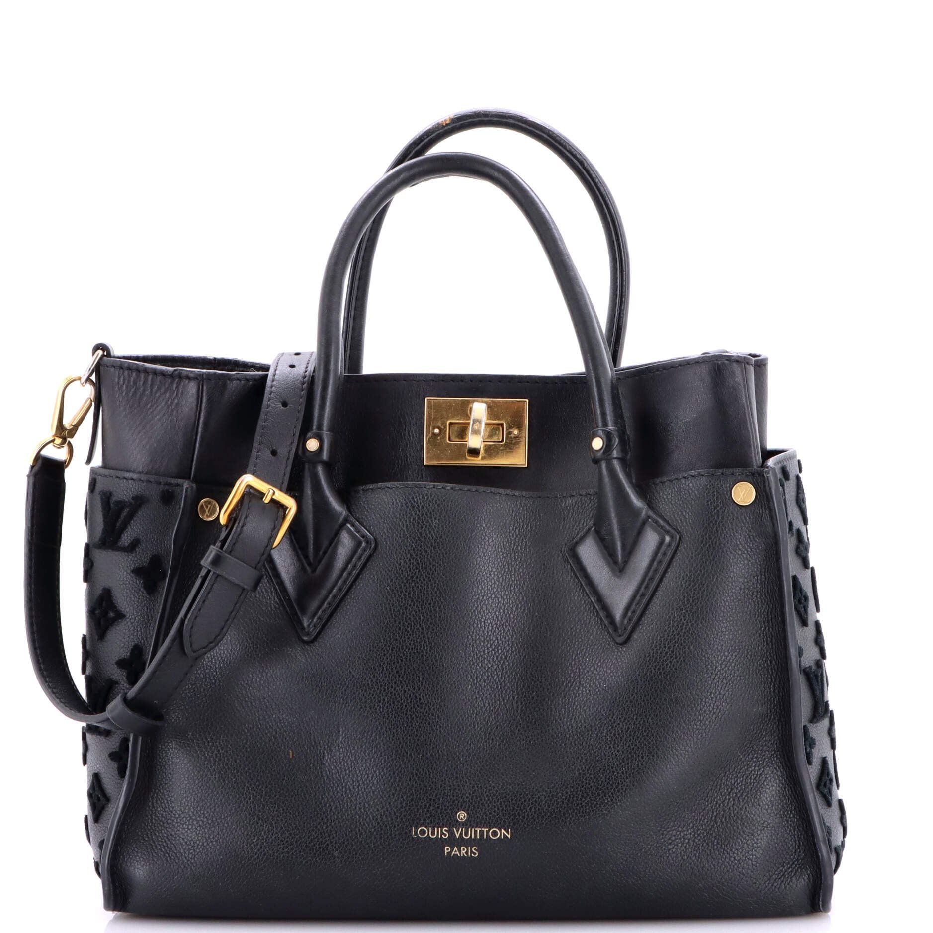 Leather tote