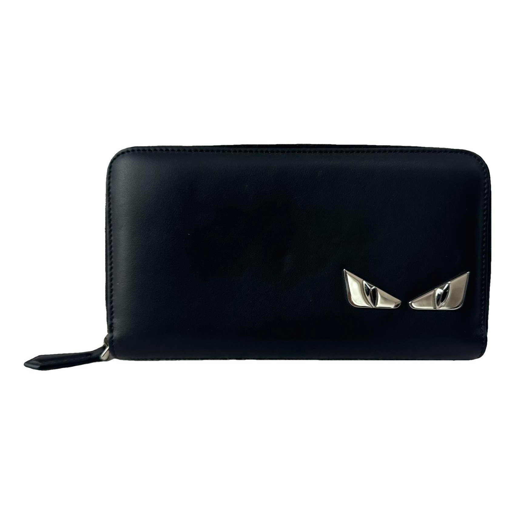 Leather clutch bag